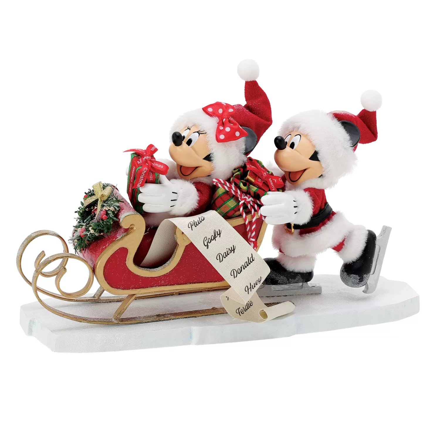 The Jolly Christmas Shop Disney | Possible Dreams Santa | Department 56 Possible Dreams Mickey Mouse And Minnie Fun On Ice Figure 6014775