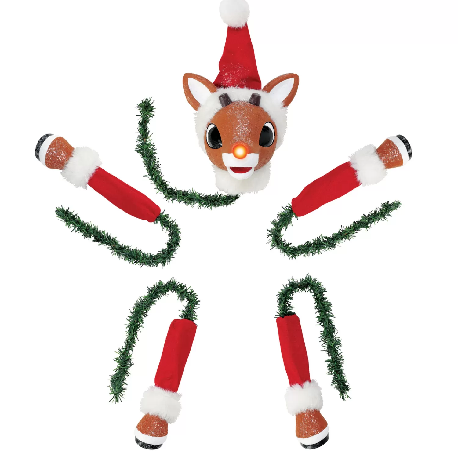 The Jolly Christmas Shop Reindeer | Sprays, Picks, Stems | Department 56 Possible Dreams Rudolph In A Cinch Christmas Tree Accessory 6015180