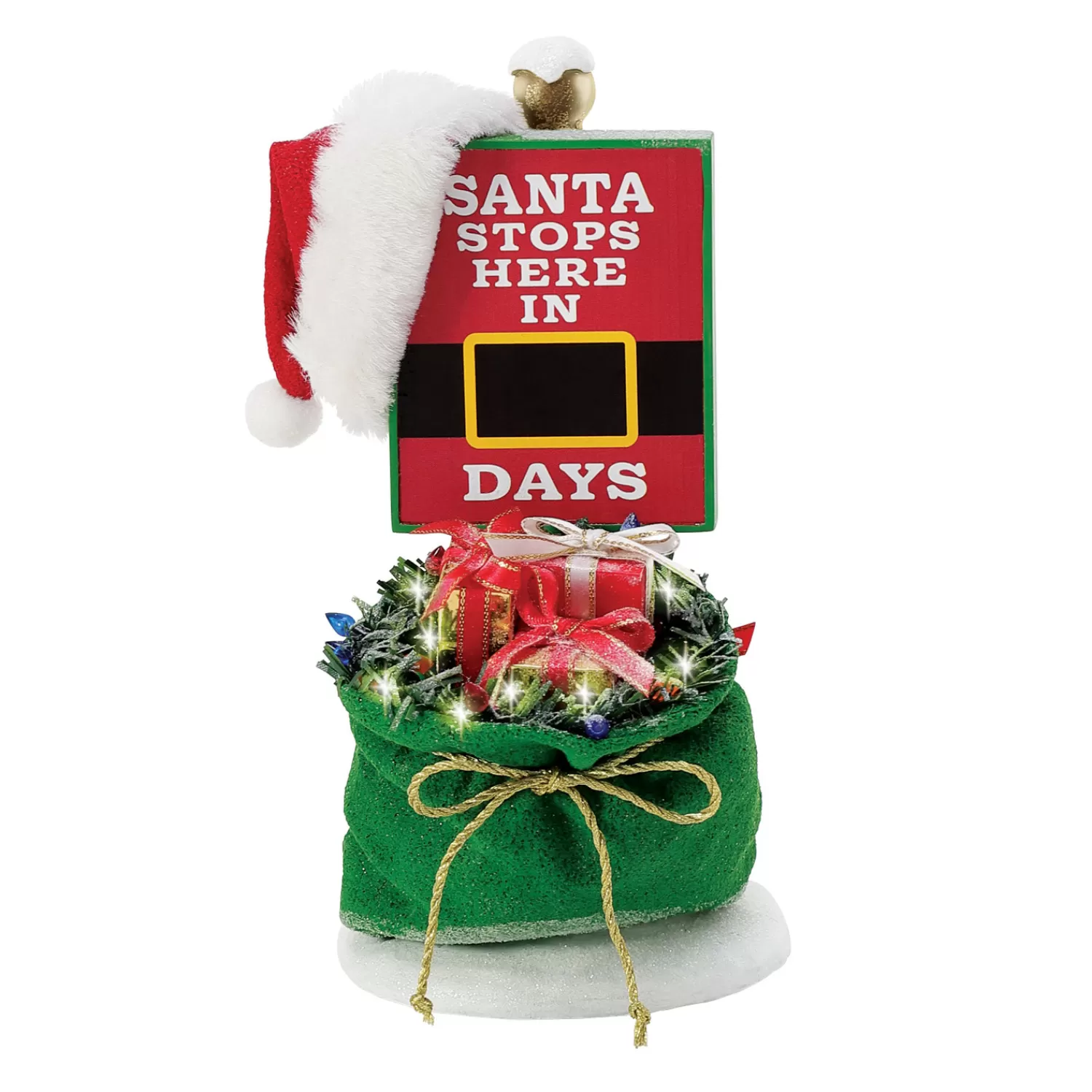 The Jolly Christmas Shop Possible Dreams Santa | Department 56 Possible Dreams Santa Santa Stops Here Sign 6014783