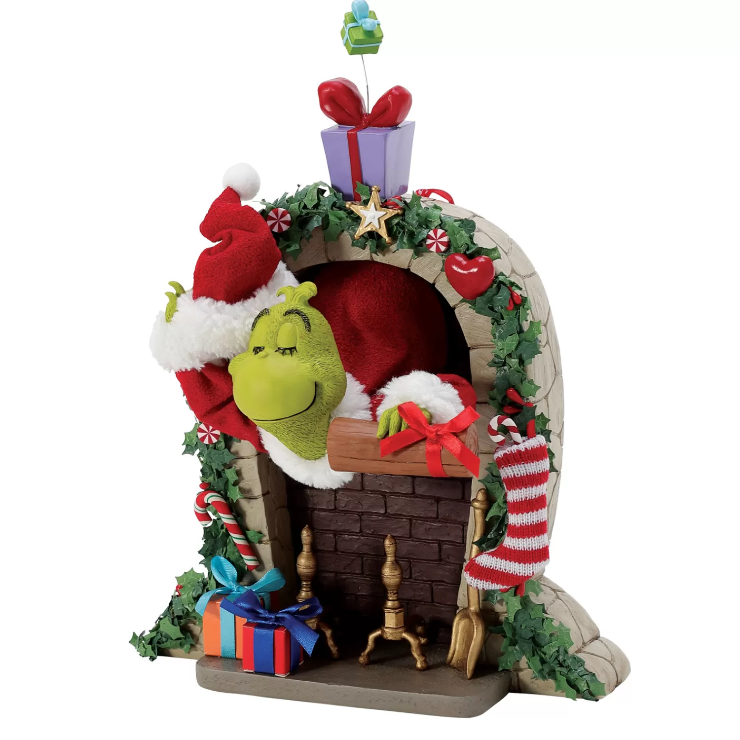 The Jolly Christmas Shop Grinch | Possible Dreams Santa | Department 56 Possible Dreams Up The Chimney Grinch Figure 6014777