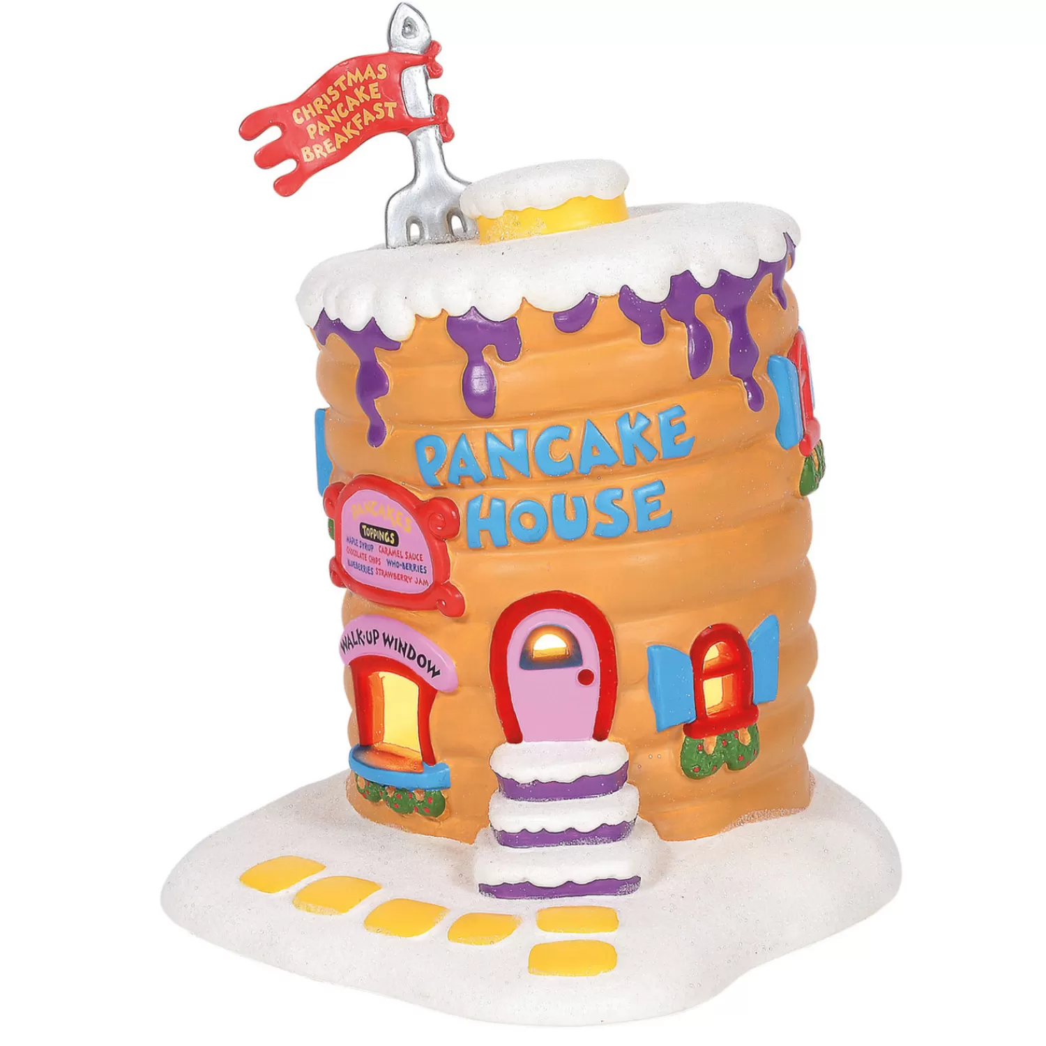 The Jolly Christmas Shop Grinch | Department 56 The Grinch Village Who-Ville Pancake House Building 6001205