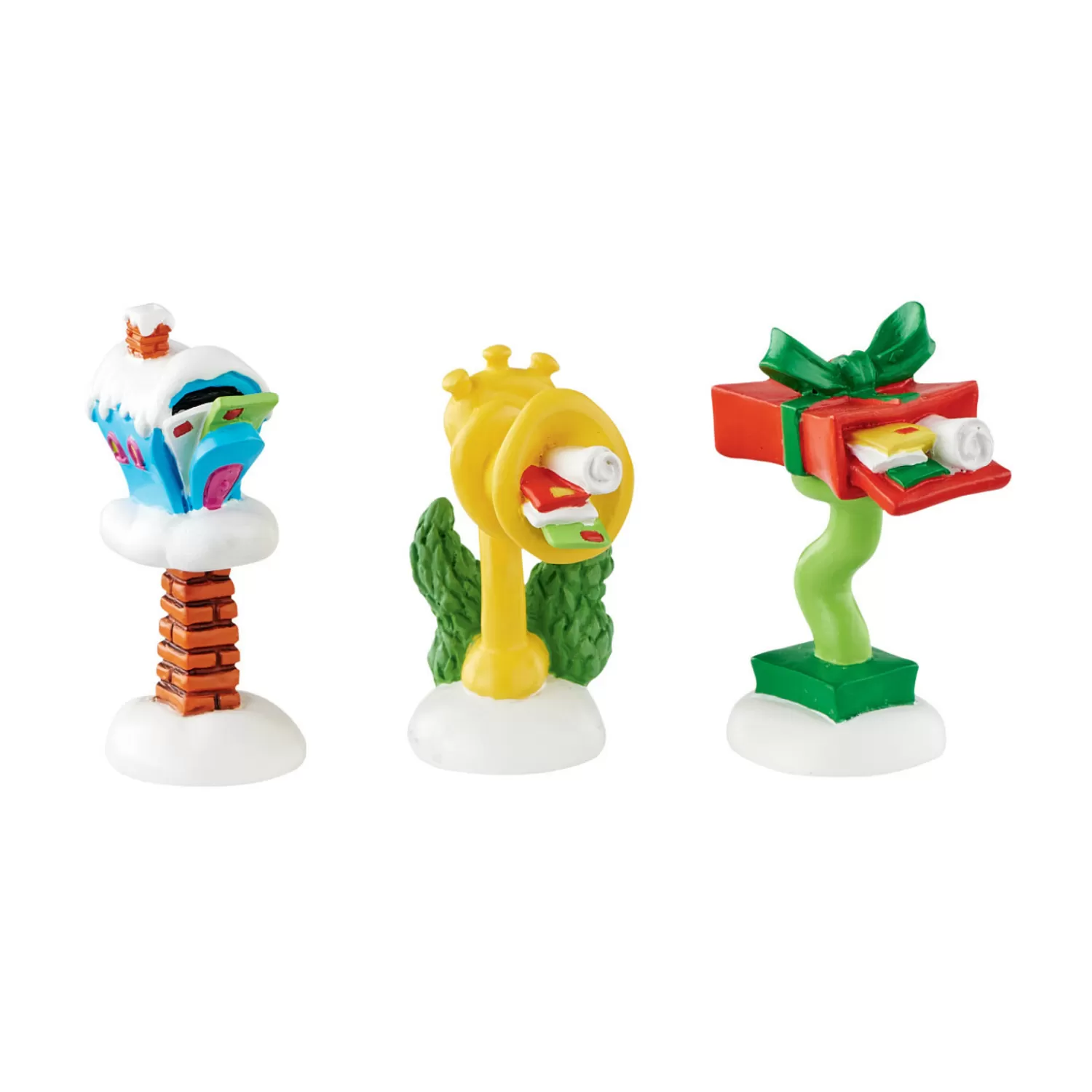 The Jolly Christmas Shop Grinch | Department 56 The Grinch Village Who-ville Wacky Mailboxes Figures 4053066
