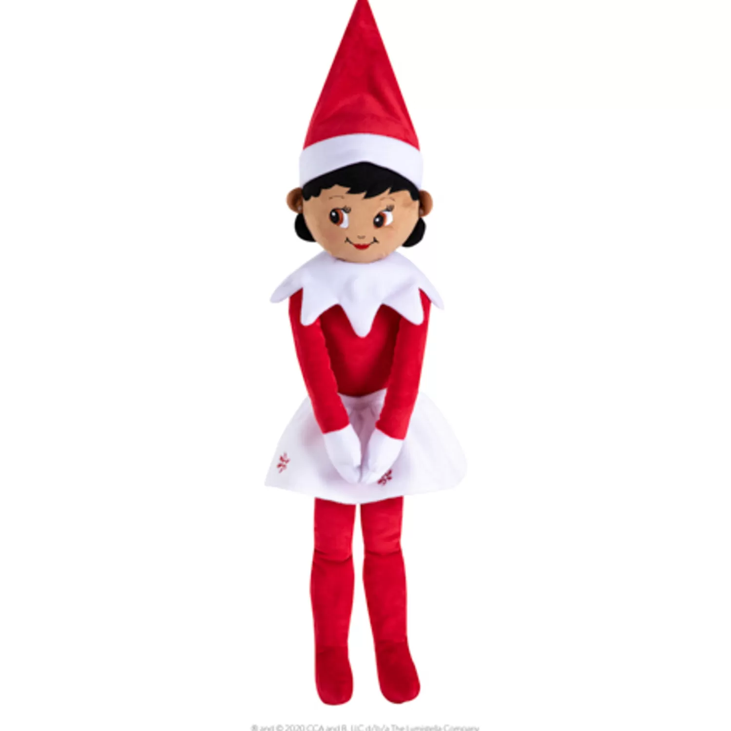 The Jolly Christmas Shop African American Christmas Decorations | Elf On The Shelf 27" Huggable African American Girl Elf