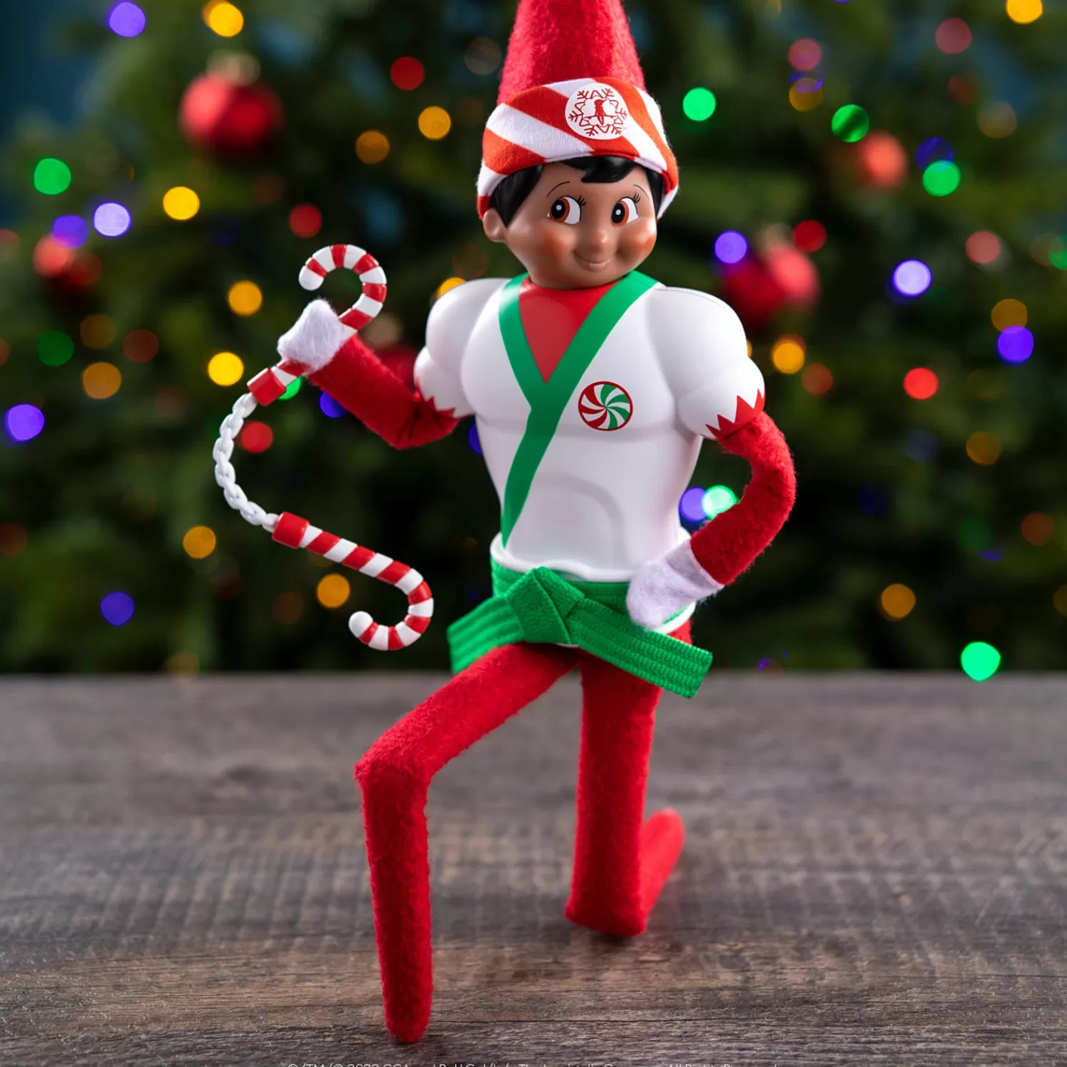 The Jolly Christmas Shop Elf On The Shelf Tree | Elf On The Shelf Claus Couture Karate Kicks Accessory Set CCKARATE