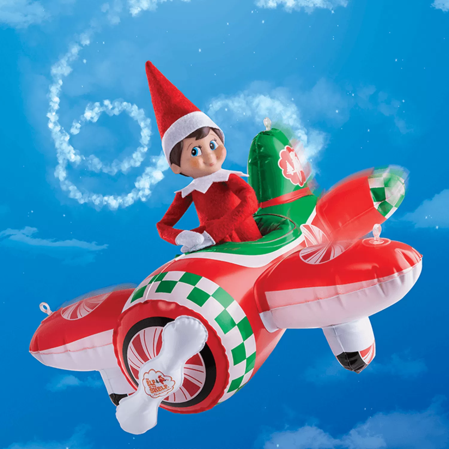 The Jolly Christmas Shop Elf On The Shelf Tree | Elf On The Shelf Scout Elves At Play Peppermint Plane Ride Accessory