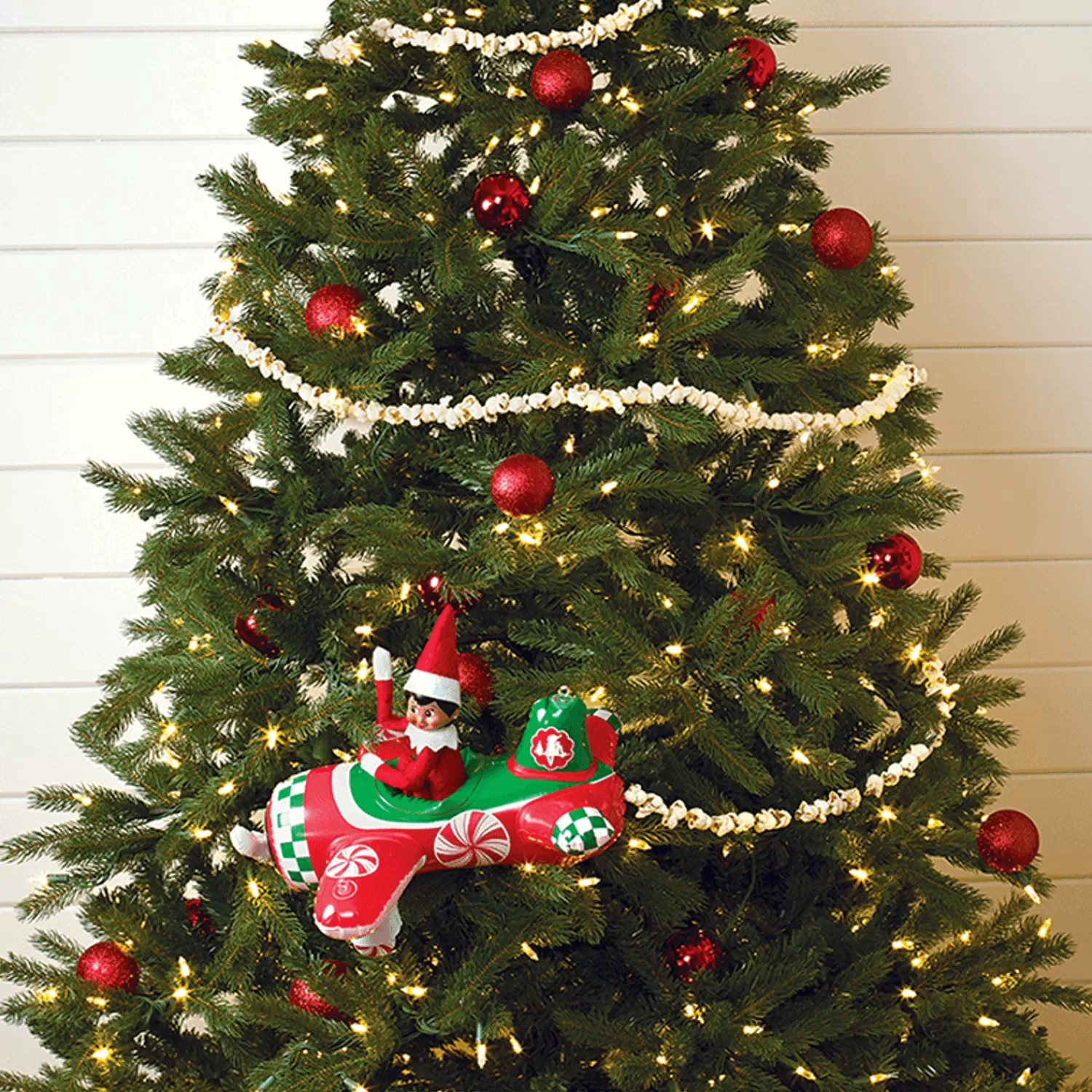 The Jolly Christmas Shop Elf On The Shelf Tree | Elf On The Shelf Scout Elves At Play Peppermint Plane Ride Accessory