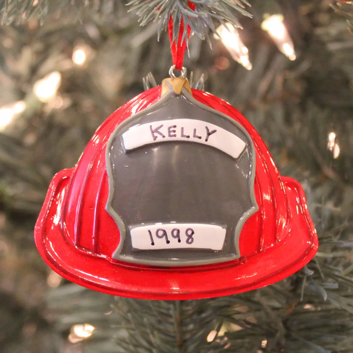 The Jolly Christmas Shop Personalized Ornaments·Jobs | Occupation | Fireman Hat Personalized Christmas Ornament OR1028