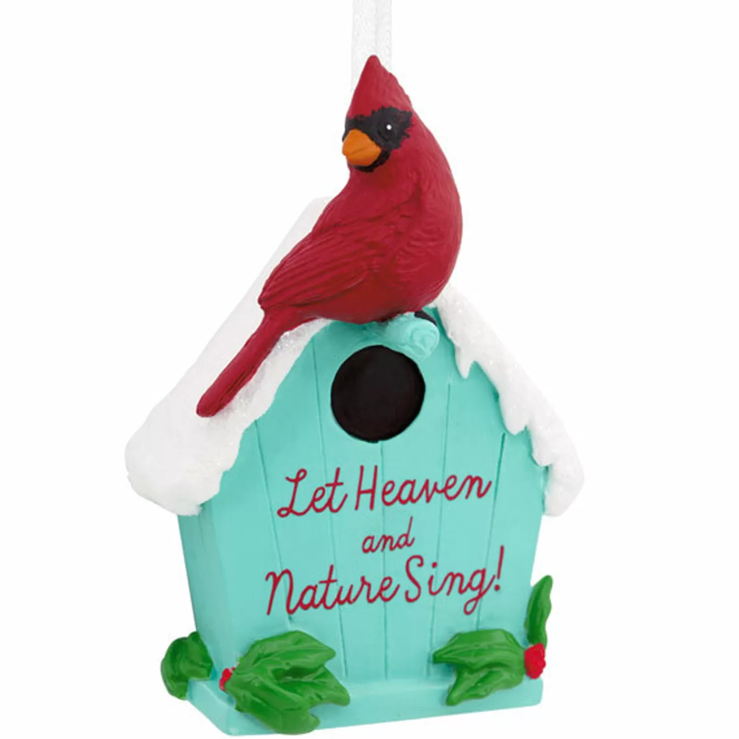 The Jolly Christmas Shop Cardinal Christmas Decorations | Animals·Birds | Hallmark 3.5" DaySpring Bird House Christmas Ornament 1HGO2847