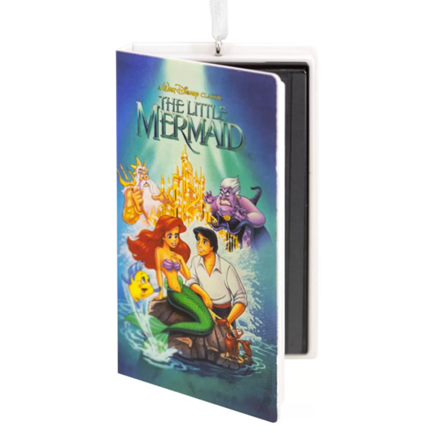 The Jolly Christmas Shop Disney | Lincensed·Disney | Hallmark 3" Disney's VHS Little Mermaid Christmas Ornament 2HCM9025