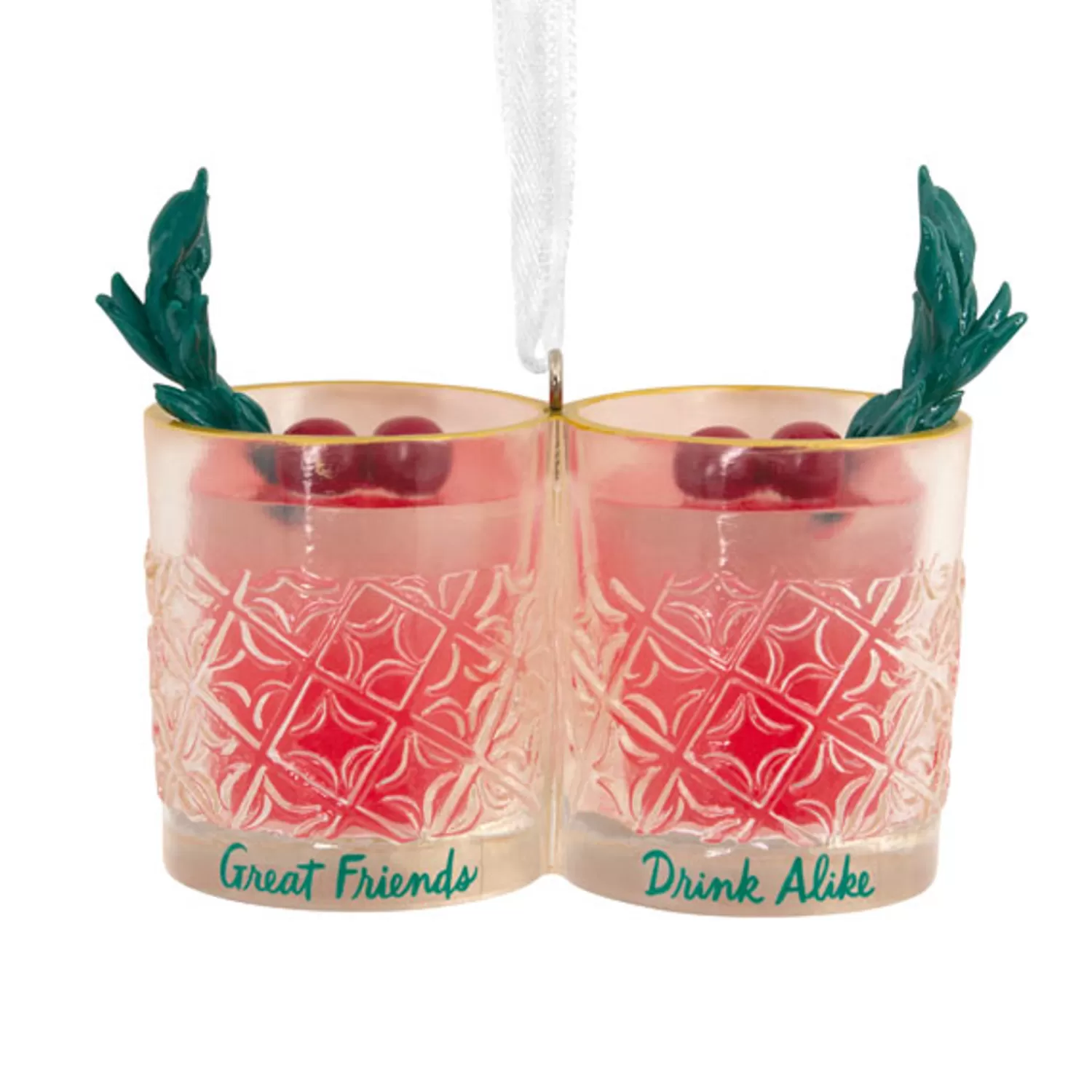 The Jolly Christmas Shop Candy And Food | Food | Hallmark 3" Great Friends Drink Alike Christmas Ornament 1HGO2956