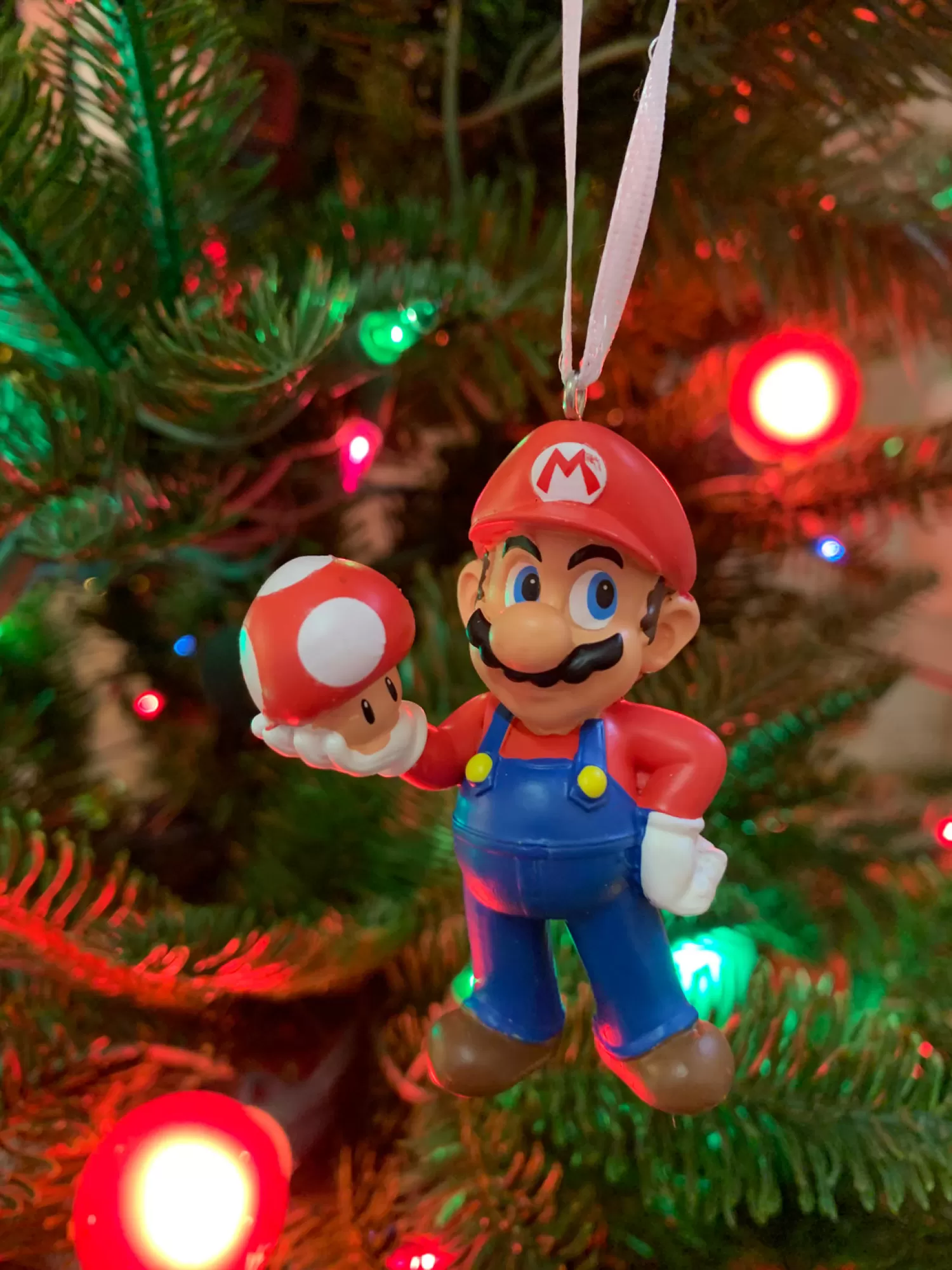 The Jolly Christmas Shop Lincensed·Nintendo | Hallmark 3" Nintendo Mario With Mushroom Christmas Ornament 2HCM9092