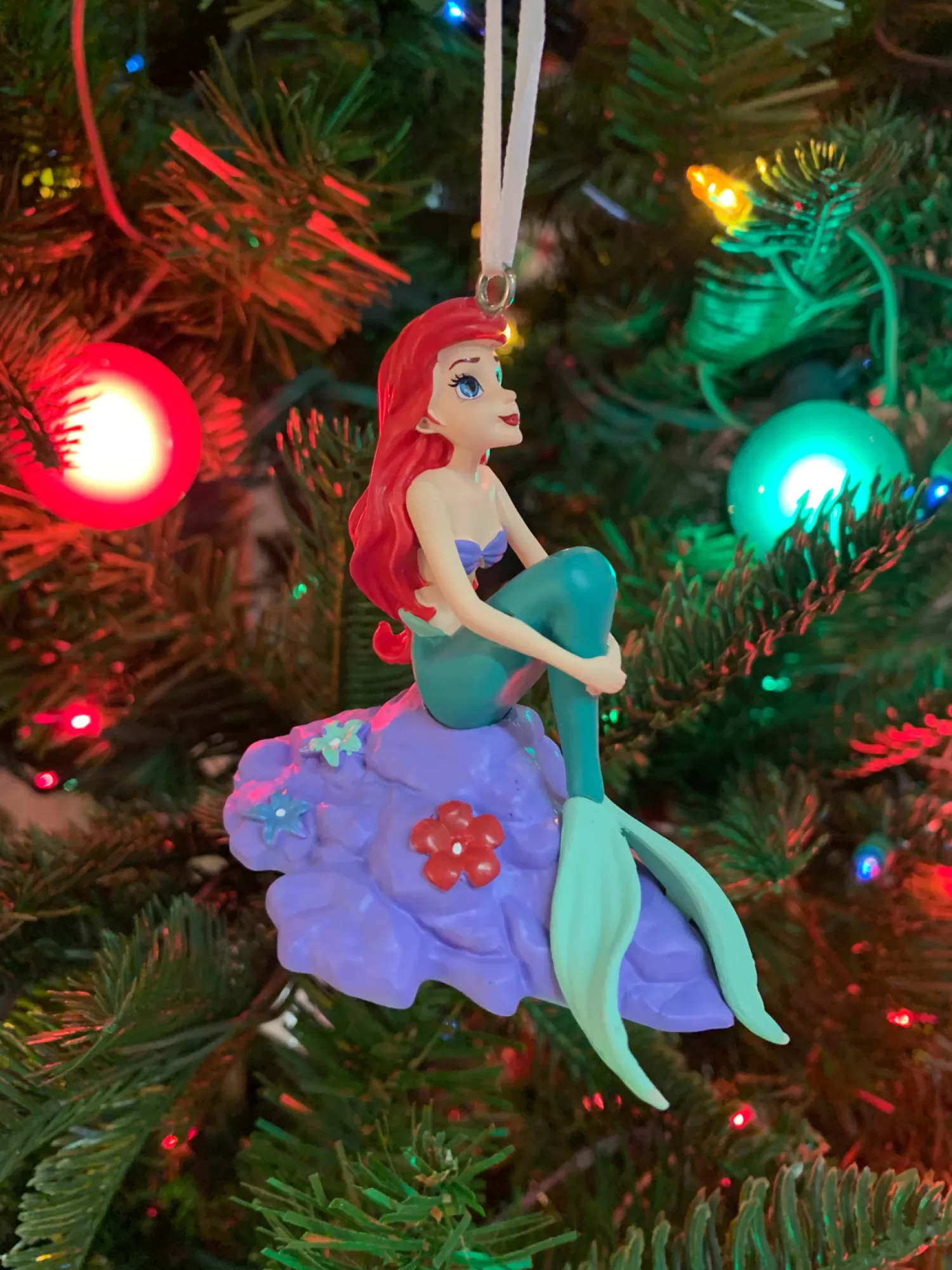 The Jolly Christmas Shop Disney | Lincensed·Disney | Hallmark Disney Princess Ariel On Rock Christmas Ornament 3HCM0810