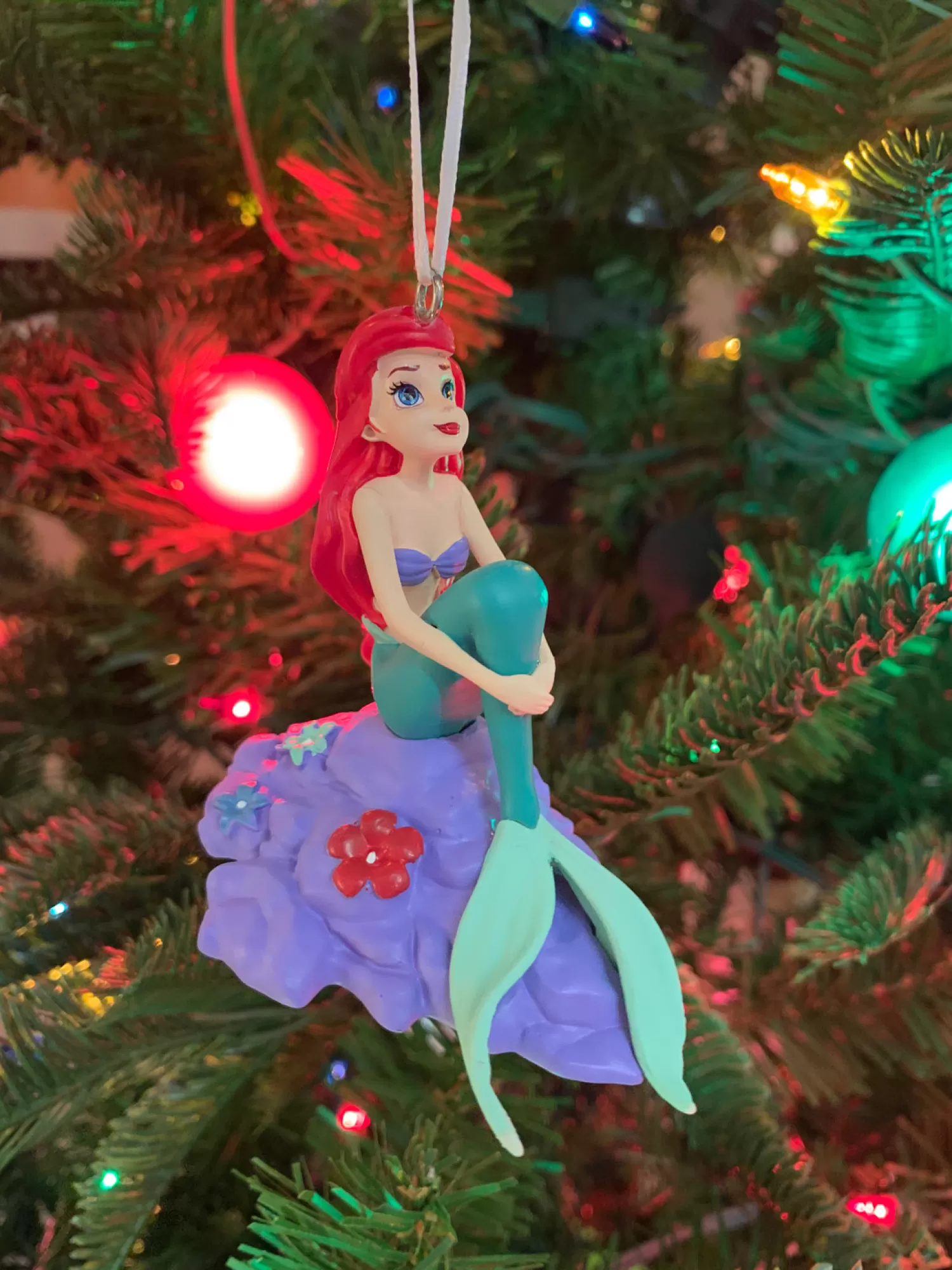 The Jolly Christmas Shop Disney | Lincensed·Disney | Hallmark Disney Princess Ariel On Rock Christmas Ornament 3HCM0810