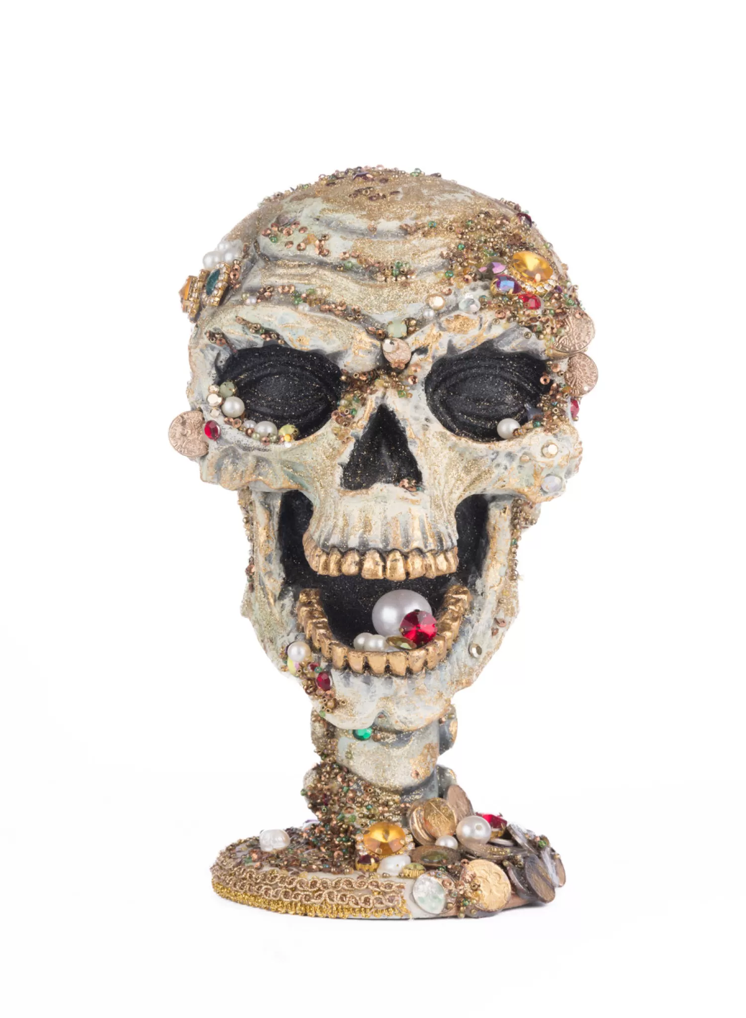 The Jolly Christmas Shop Katherine's Collection Halloween·Treacherous Treasure | Katherine's Collection 11" Treacherous Treasure Tall Skull Halloween Figure 28-428233