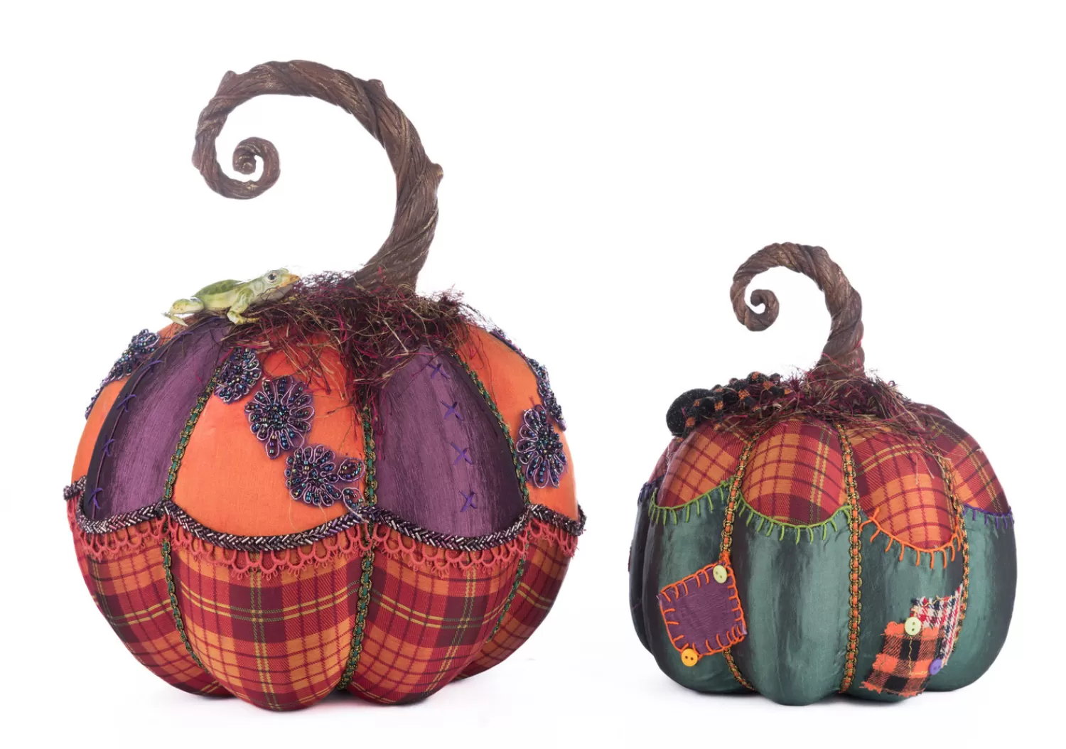 The Jolly Christmas Shop Katherine's Collection Halloween·Broomstick Acres | Katherine's Collection 12.5" Broomstick Acres Pumpkins Set Of 2 Halloween Decoration 28-428181