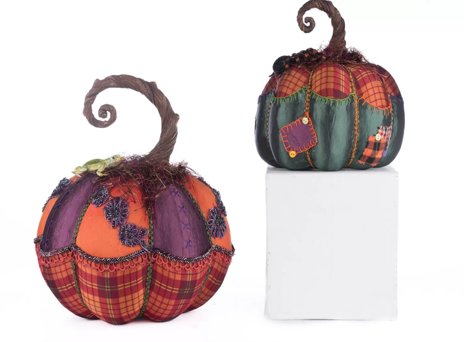 The Jolly Christmas Shop Katherine's Collection Halloween·Broomstick Acres | Katherine's Collection 12.5" Broomstick Acres Pumpkins Set Of 2 Halloween Decoration 28-428181