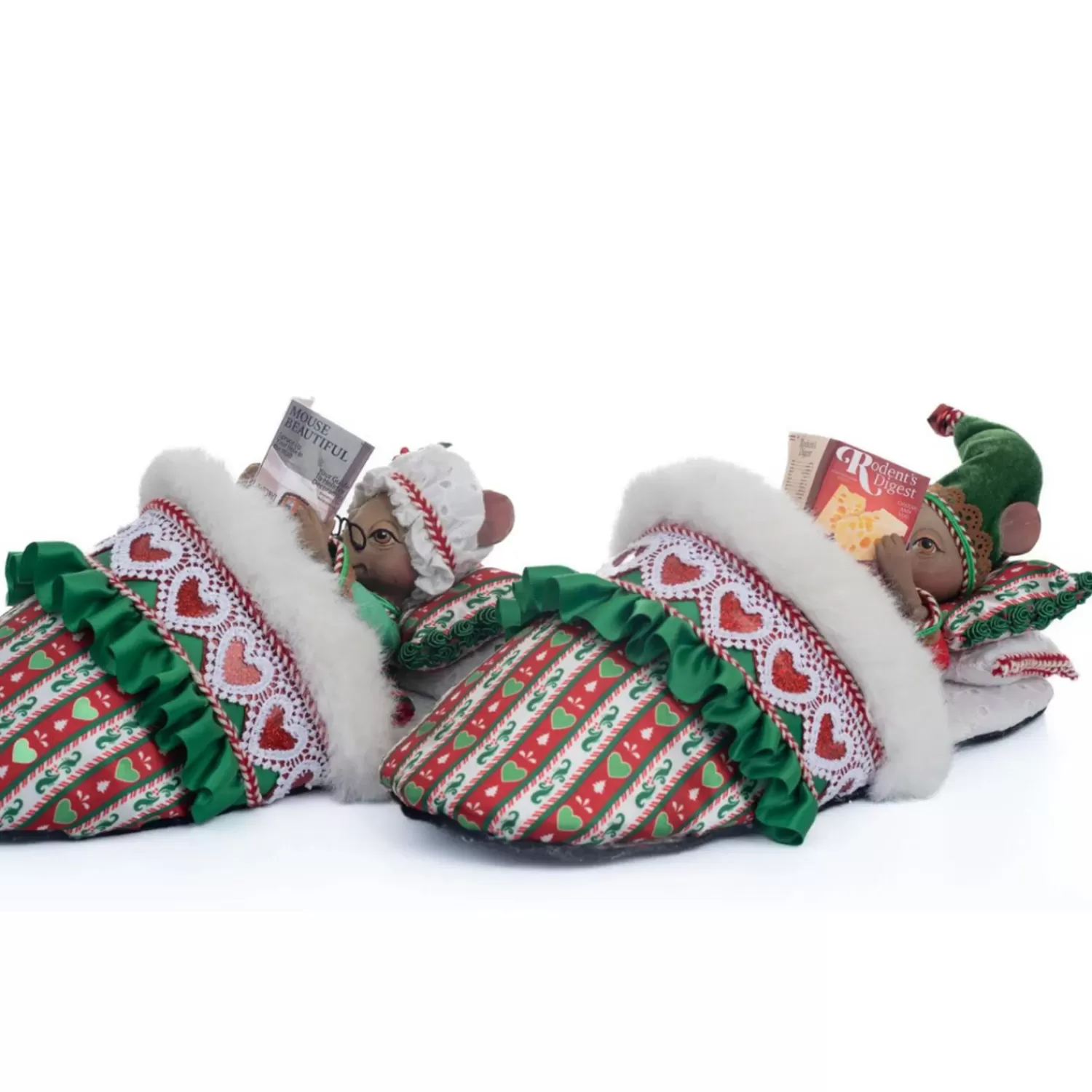 The Jolly Christmas Shop Candy And Food | Katherine's Collection·Seasoned Greetings | Katherine's Collection 12.5" Mr. And Mrs. Mousecarpone Set Of 2 Christmas Figures 28-328051