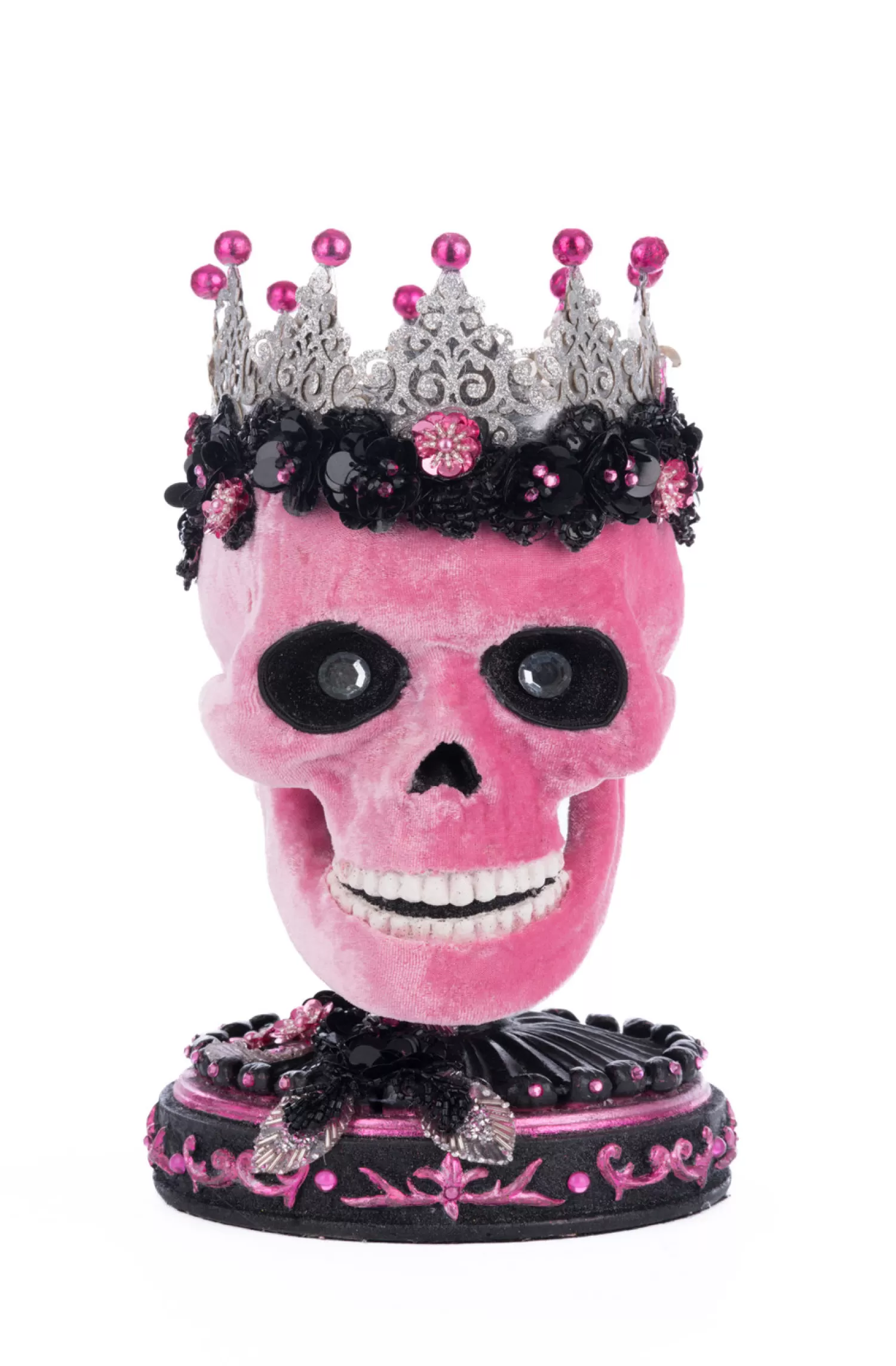 The Jolly Christmas Shop Halloween Indoor Decorations | Katherine's Collection Halloween·Pink Panic Possession | Katherine's Collection 12.5" Pink Panic Skull Trinket Box Halloween Decoration 28-428400