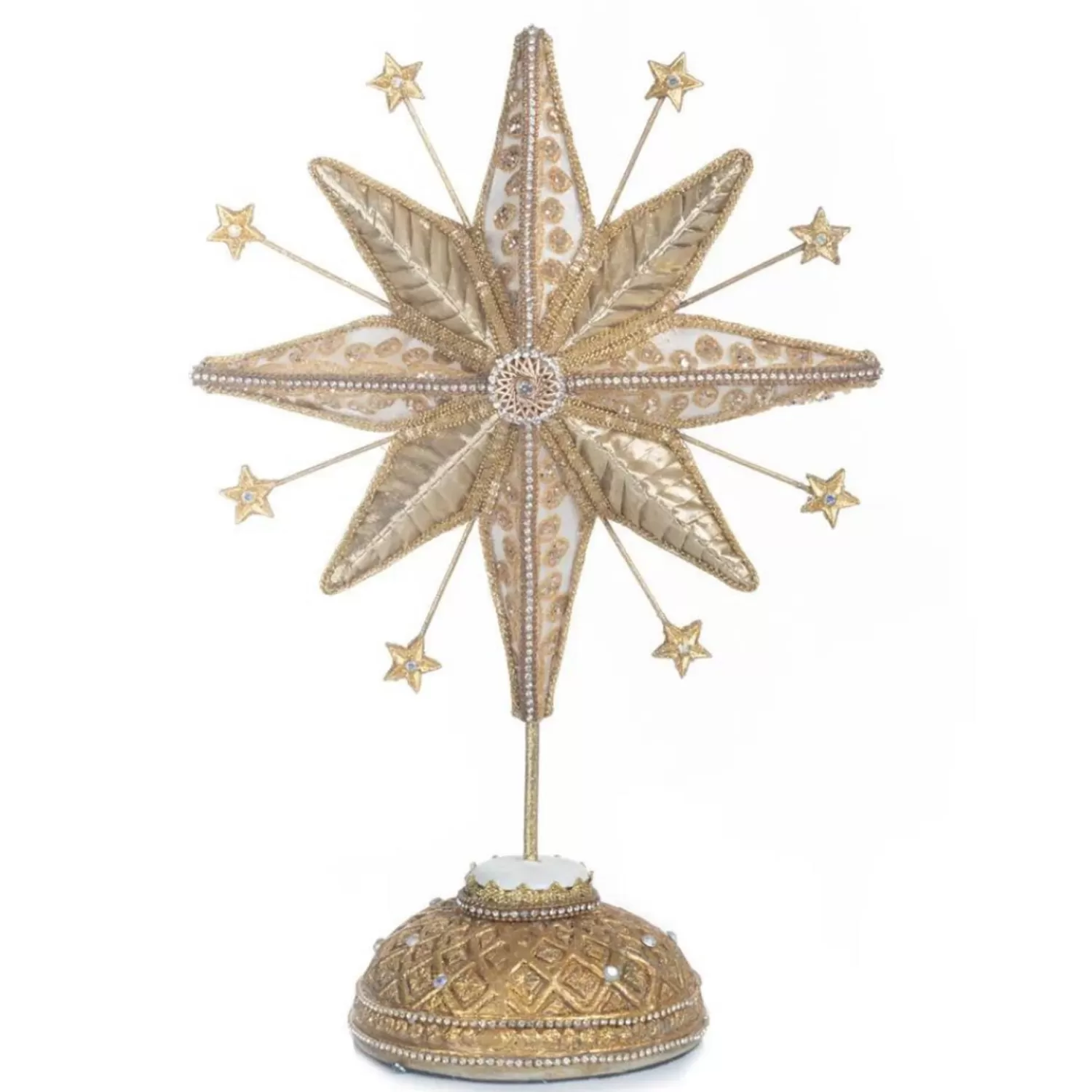 The Jolly Christmas Shop Bon Noel | Religious | Katherine's Collection 12.75" Golden Celestial Star Tabletop Decoration 28-328019