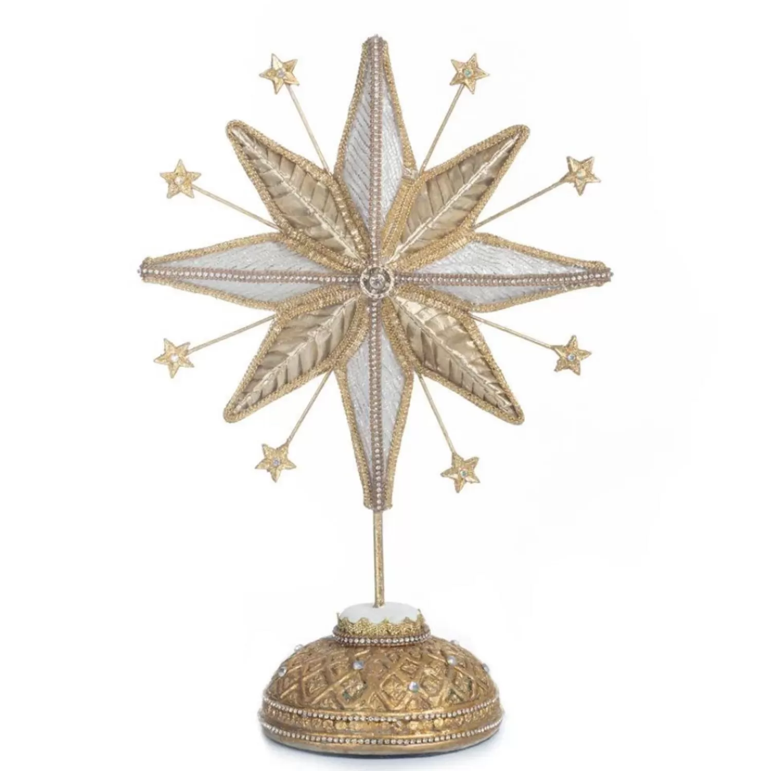 The Jolly Christmas Shop Bon Noel | Religious | Katherine's Collection 12.75" Golden Celestial Star Tabletop Decoration 28-328019