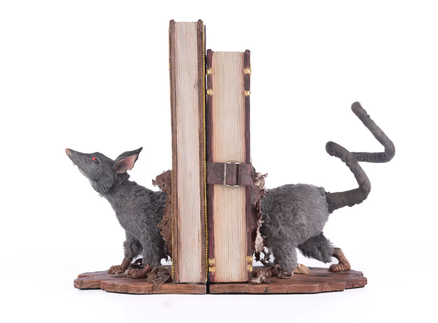 The Jolly Christmas Shop Katherine's Collection Halloween·Broomstick Acres | Katherine's Collection 13.5" Moonspell Mouse Bookends Set Halloween Decoration 28-428561