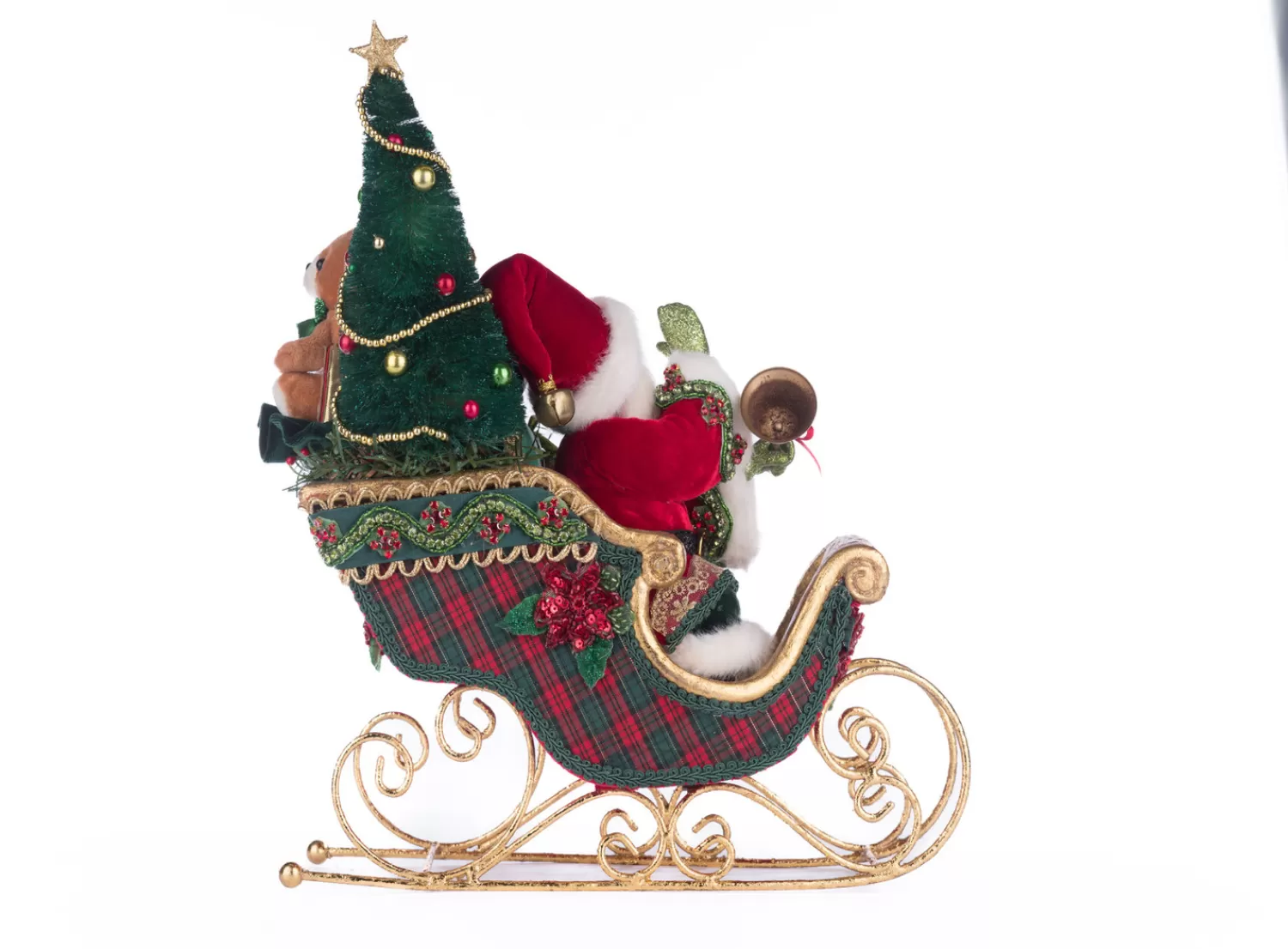 The Jolly Christmas Shop Christmas Traditions | Santa Christmas Decorations | Katherine's Collection 14.5" Holiday Magic Table Top Sleigh Christmas Figure 28-428332