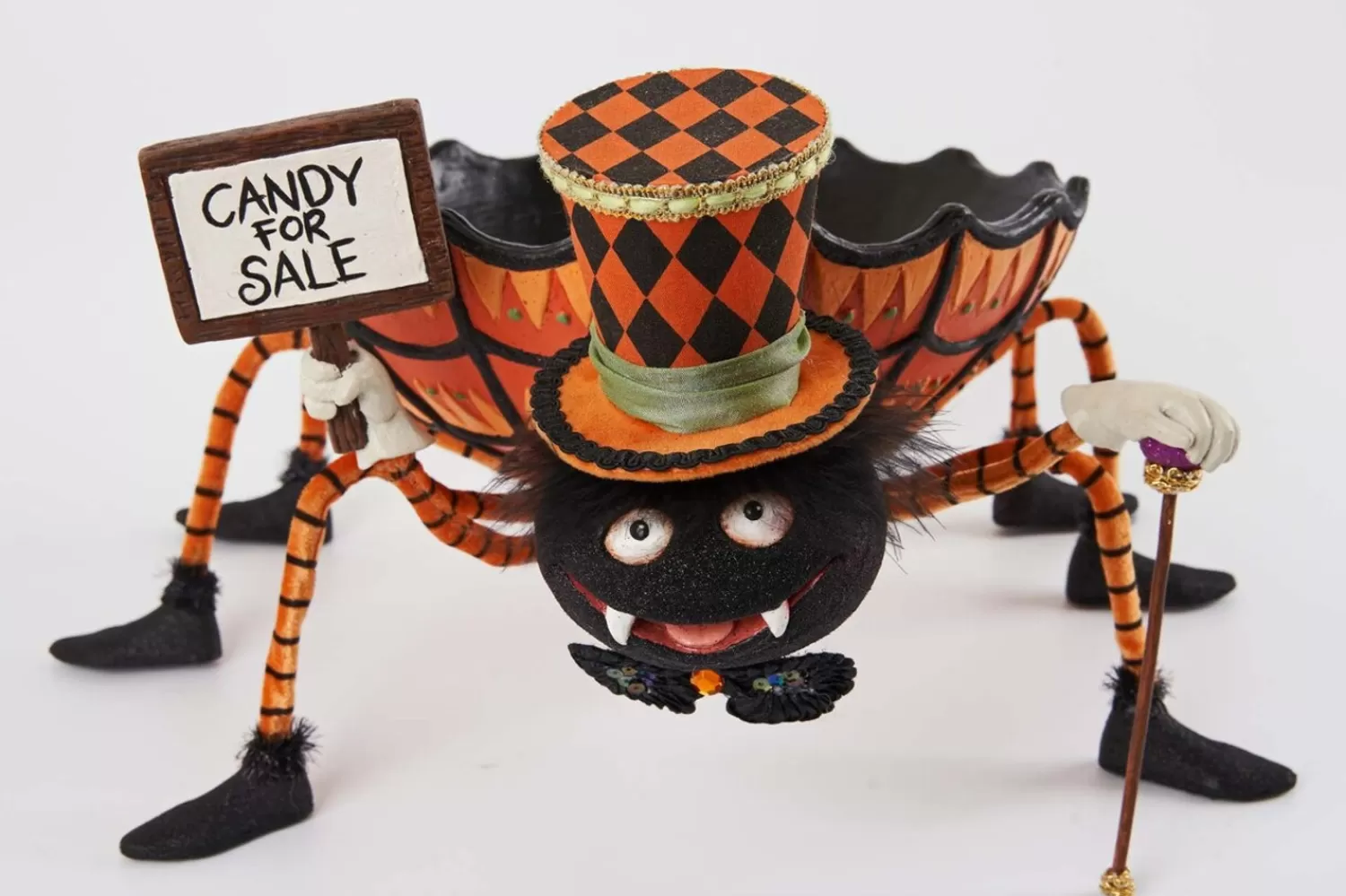The Jolly Christmas Shop Katherine's Collection Halloween·Halloween Hollow | Katherine's Collection 14.75" Bewitching Bash Spider Candy Dish Halloween Decoration 28-128107