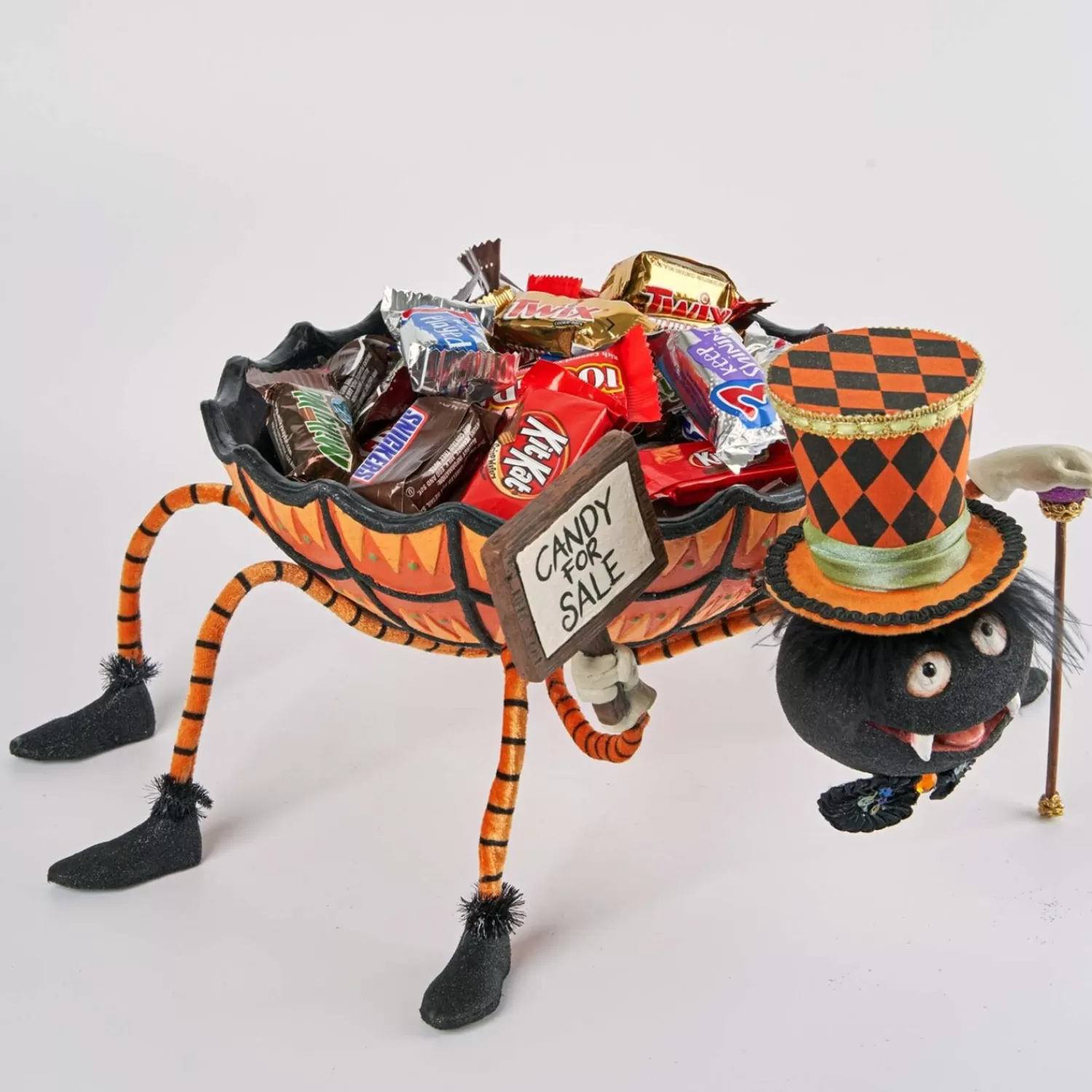 The Jolly Christmas Shop Katherine's Collection Halloween·Halloween Hollow | Katherine's Collection 14.75" Bewitching Bash Spider Candy Dish Halloween Decoration 28-128107