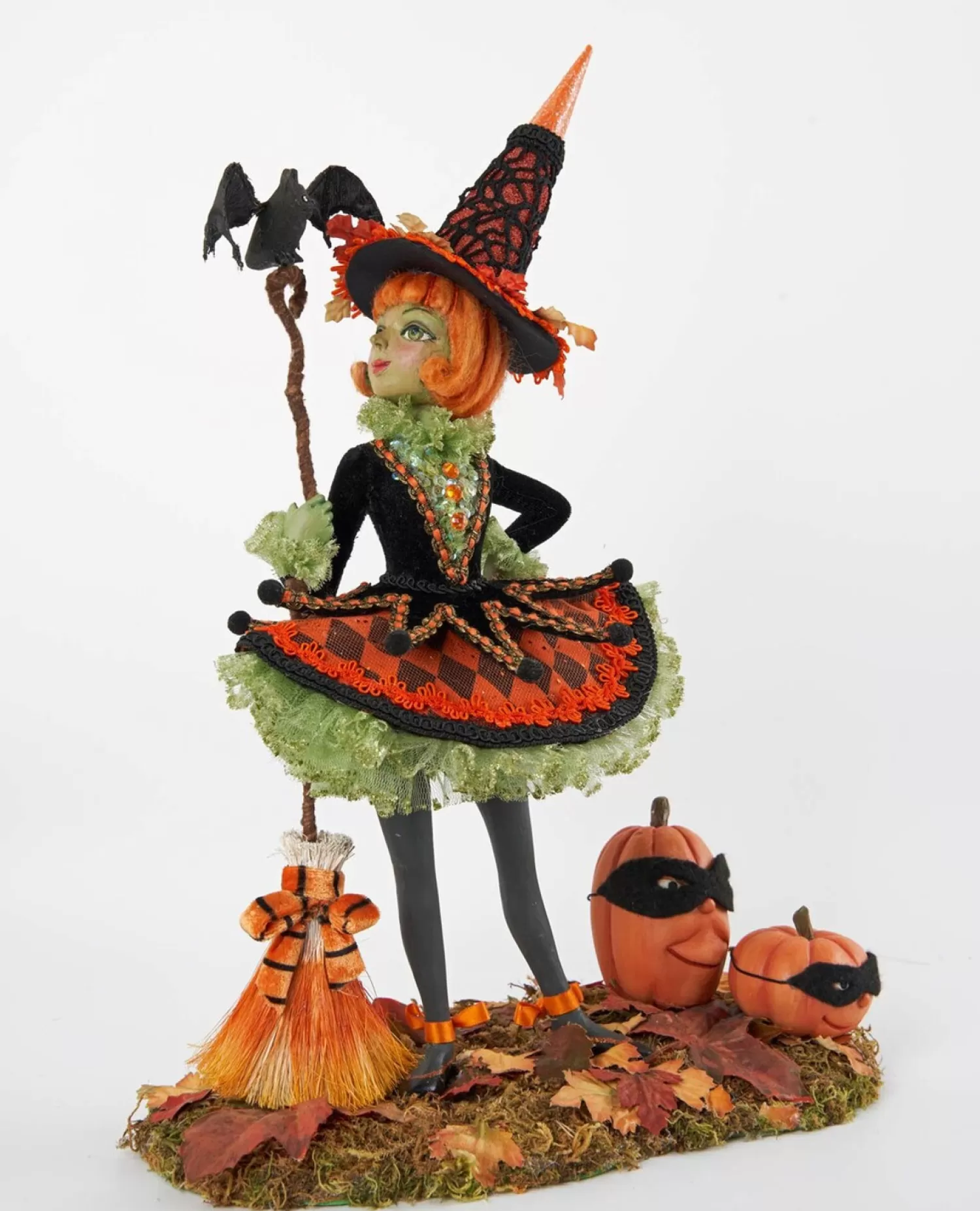 The Jolly Christmas Shop Katherine's Collection Halloween·Halloween Hollow | Katherine's Collection 14.75" Bewitching Bash Witch Figurine Halloween Decor 28-128110
