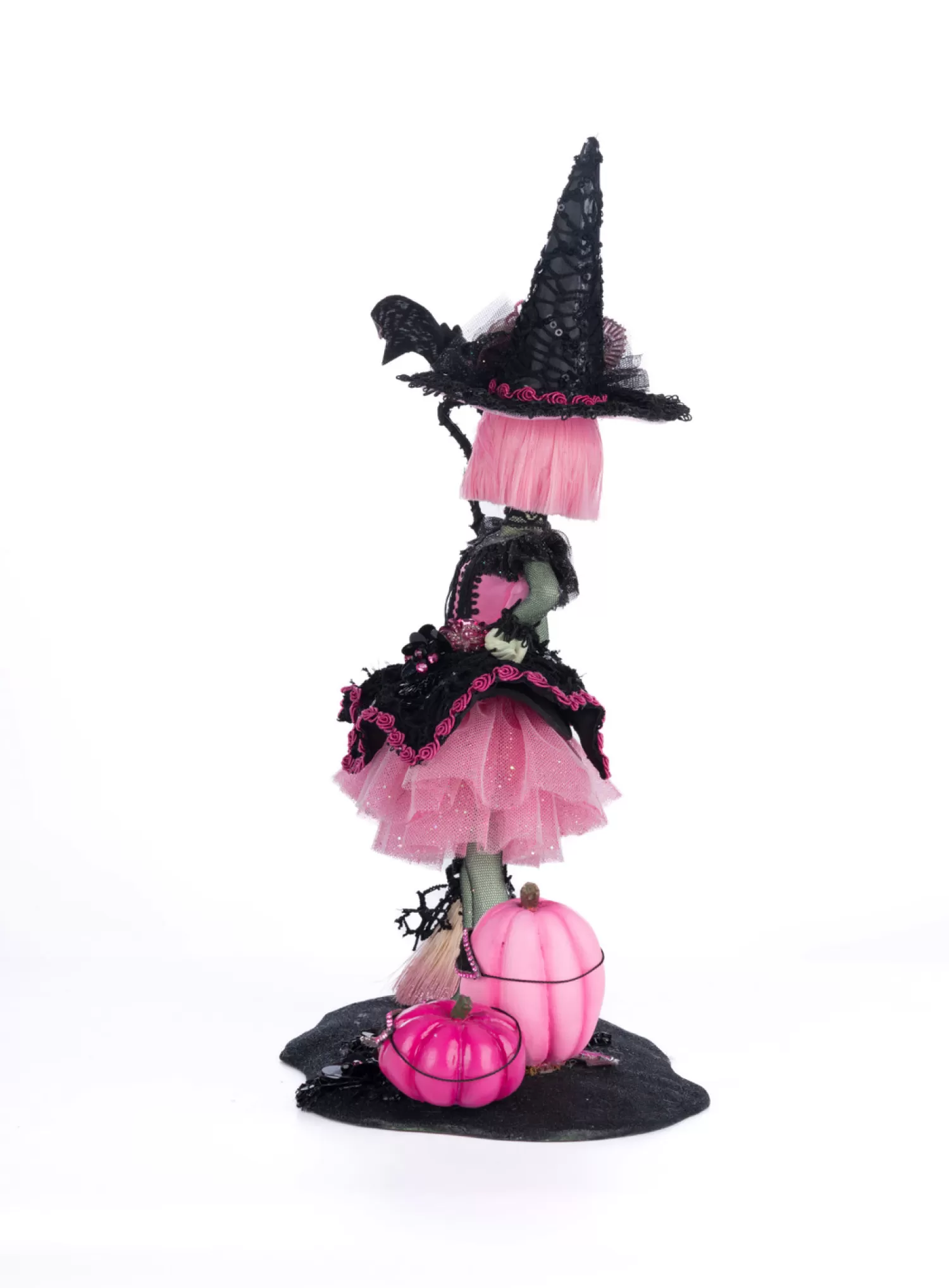 The Jolly Christmas Shop Katherine's Collection Halloween·Pink Panic Possession | Katherine's Collection 14.75" Rosalie Blackthorne Pink Tabletop Witch Halloween Decoration 28-428510
