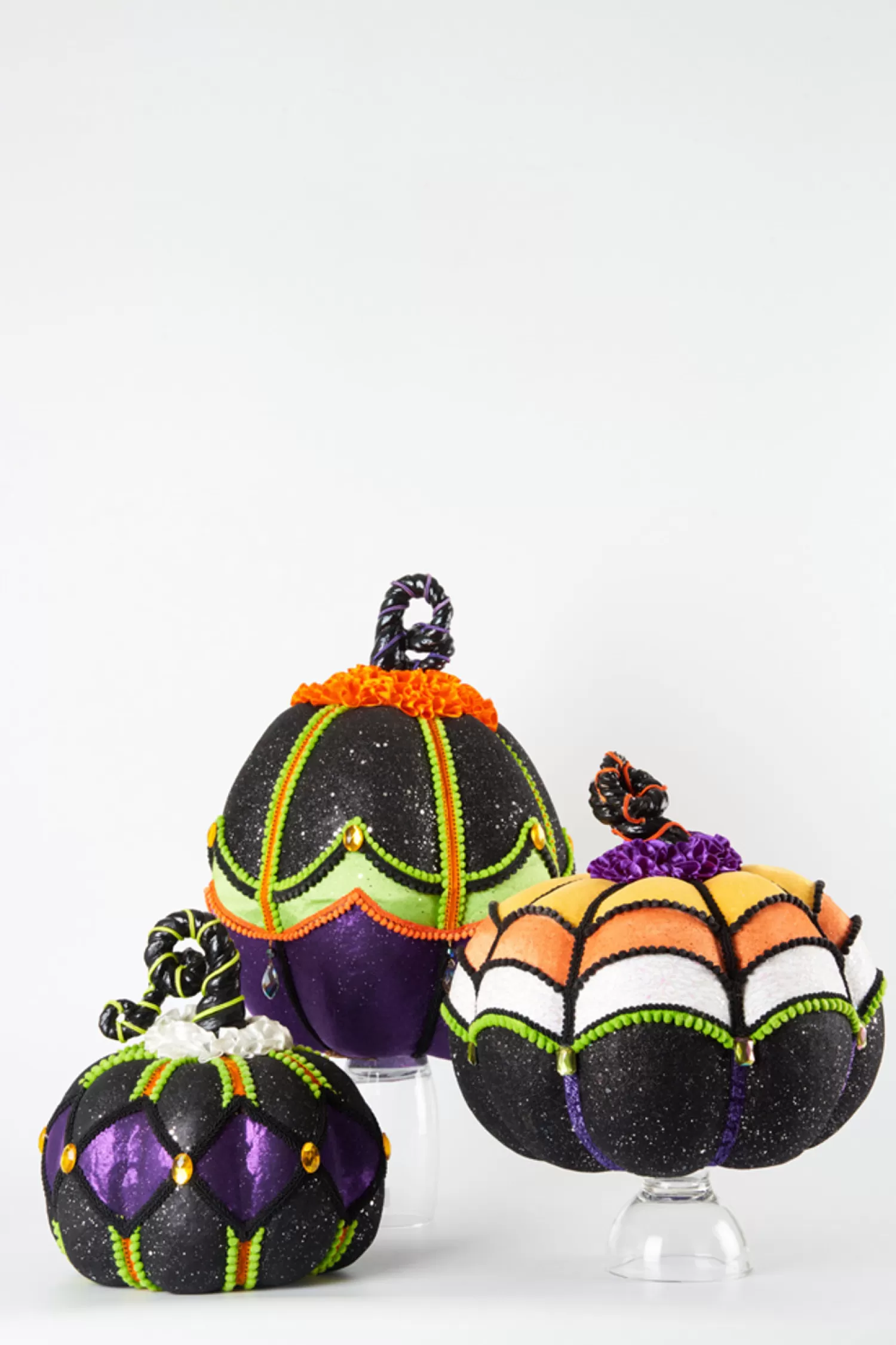 The Jolly Christmas Shop Halloween Indoor Decorations | Katherine's Collection Halloween·Disturbing Delights | Katherine's Collection 15" Disturbing Delights Halloween Pumpkins Set Of 3 28-228438