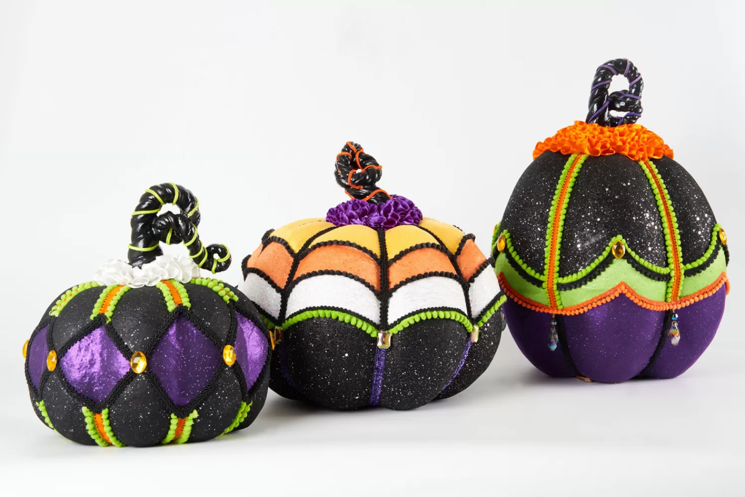 The Jolly Christmas Shop Halloween Indoor Decorations | Katherine's Collection Halloween·Disturbing Delights | Katherine's Collection 15" Disturbing Delights Halloween Pumpkins Set Of 3 28-228438