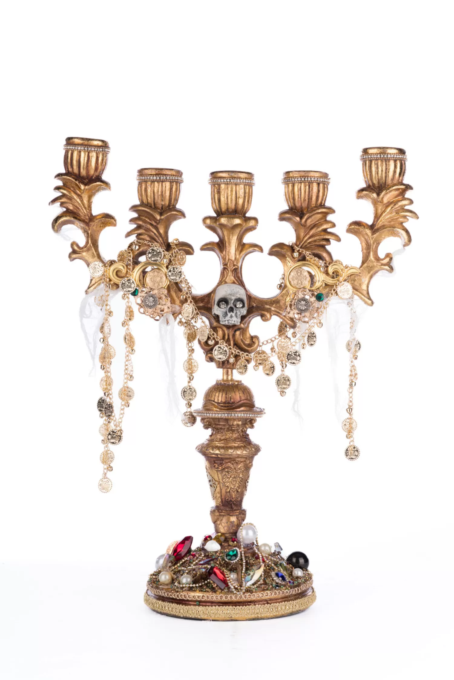 The Jolly Christmas Shop Katherine's Collection Halloween·Treacherous Treasure | Katherine's Collection 16.75" Treacherous Treasure Candelabra Halloween Decoration 28-428217