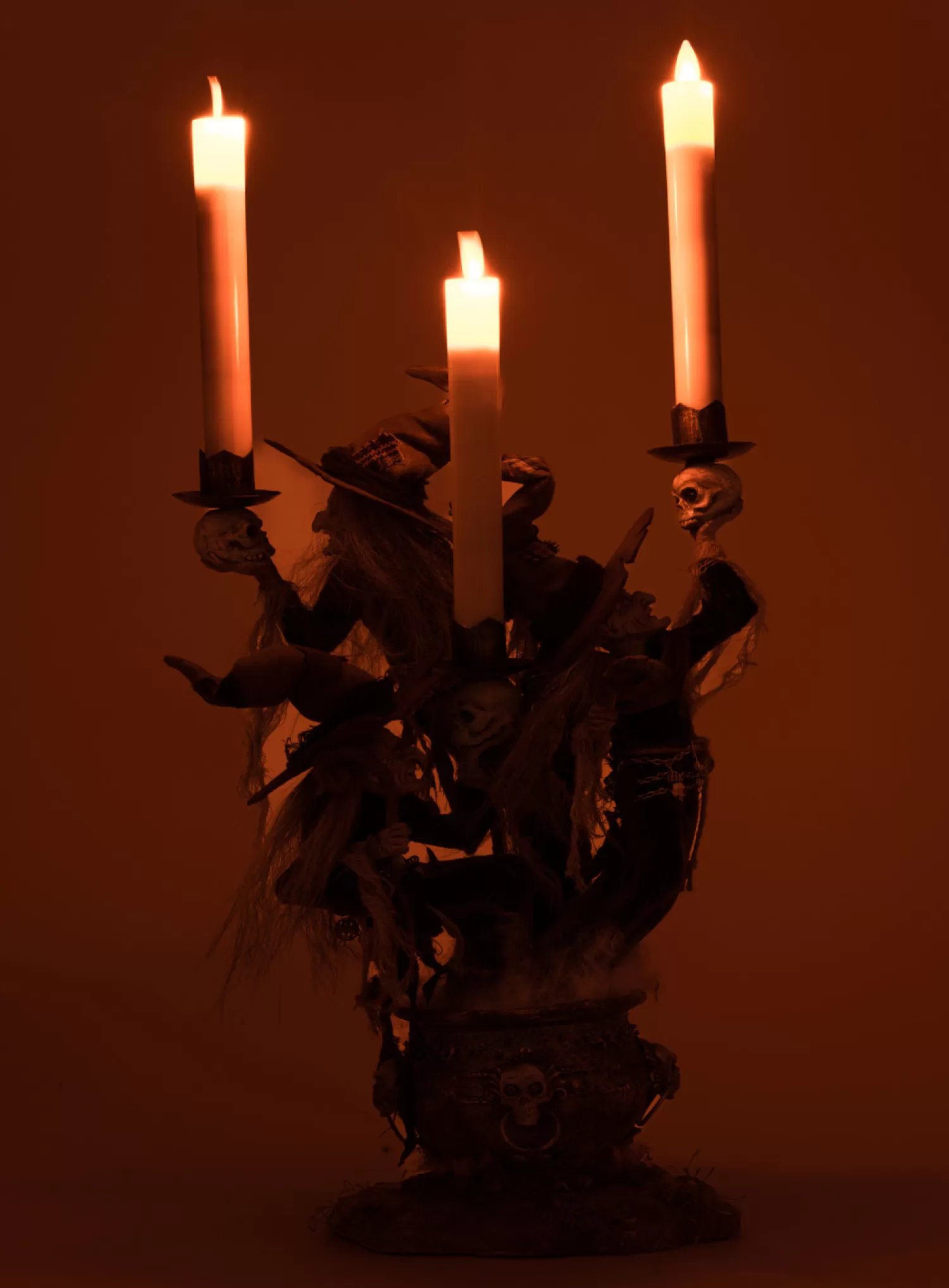 The Jolly Christmas Shop Katherine's Collection Halloween·Broomstick Acres | Katherine's Collection 17.5" Broomstick Acres Witches Candle Holder Halloween Decoration 28-428562