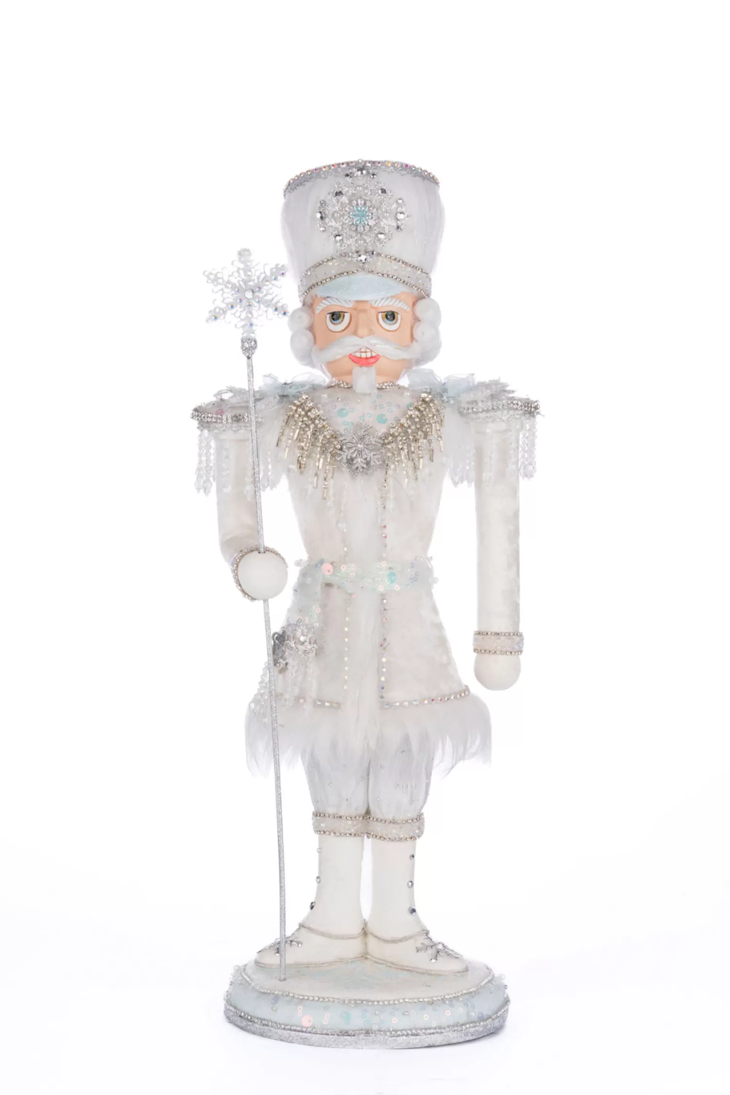 The Jolly Christmas Shop Snowflake Soiree | Snow Christmas Decorations | Katherine's Collection 17.5" Colonel Whit Snowfall Christmas Figure 28-428294