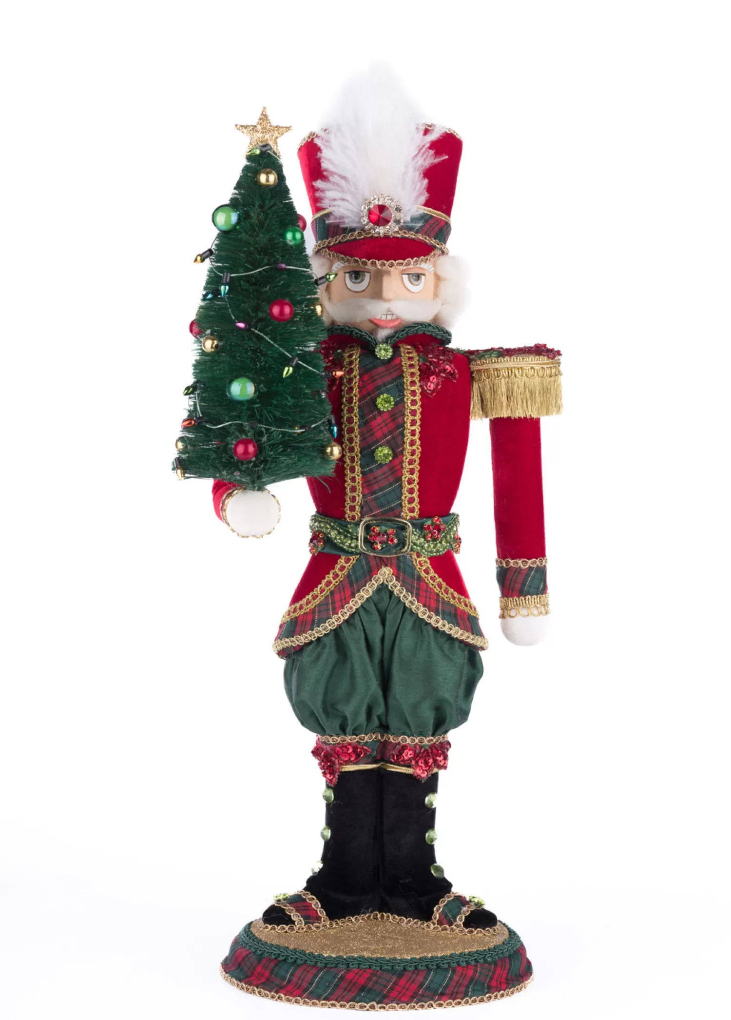 The Jolly Christmas Shop Christmas Traditions | Nutcracker Decorations | Katherine's Collection 18.5" Admiral Terrance Tartan Christmas Figure 28-428568