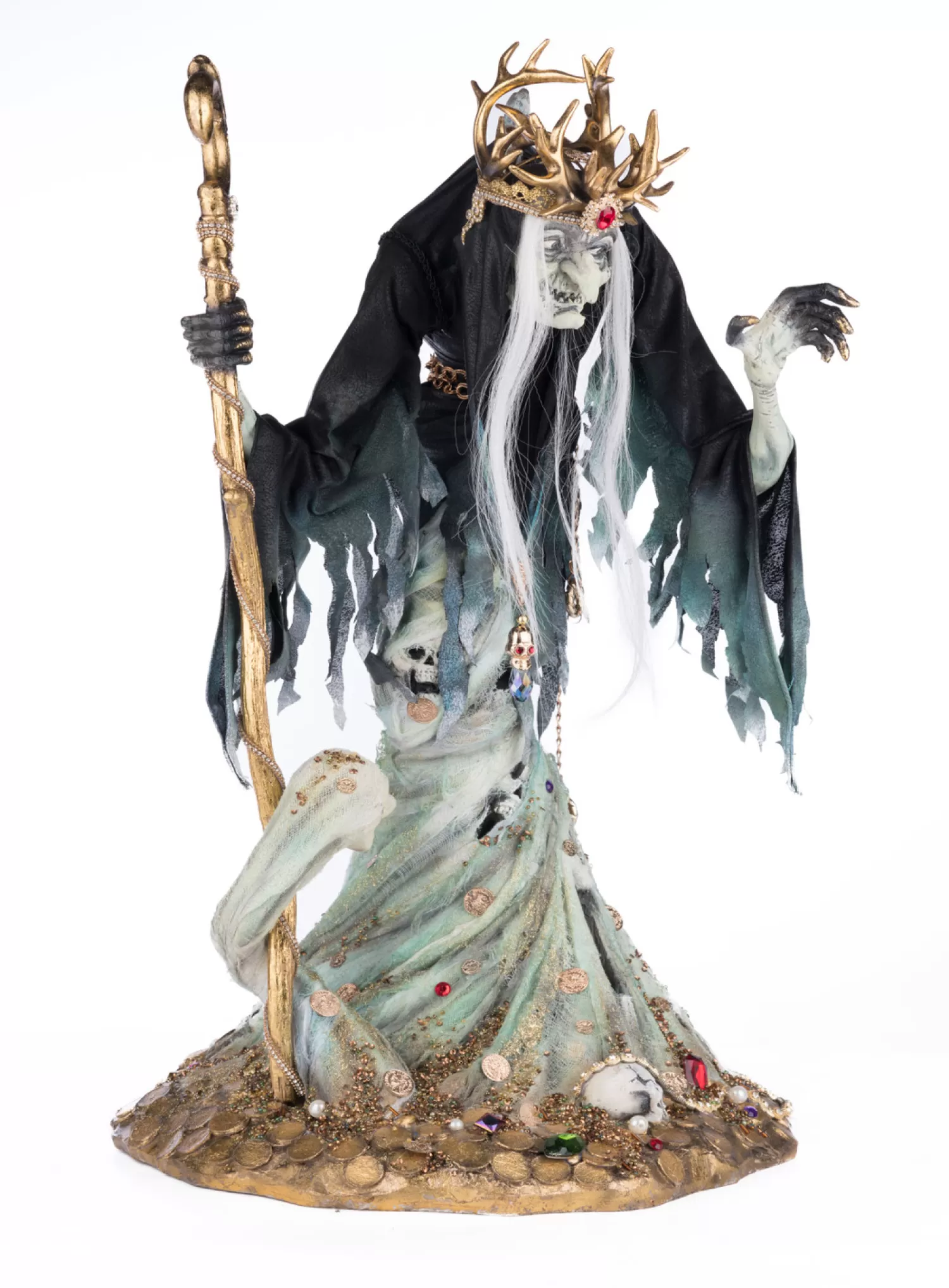 The Jolly Christmas Shop Katherine's Collection Halloween·Treacherous Treasure | Katherine's Collection 24.5" Gilda The Treasure Temptress Witch Halloween Decoration 28-428209