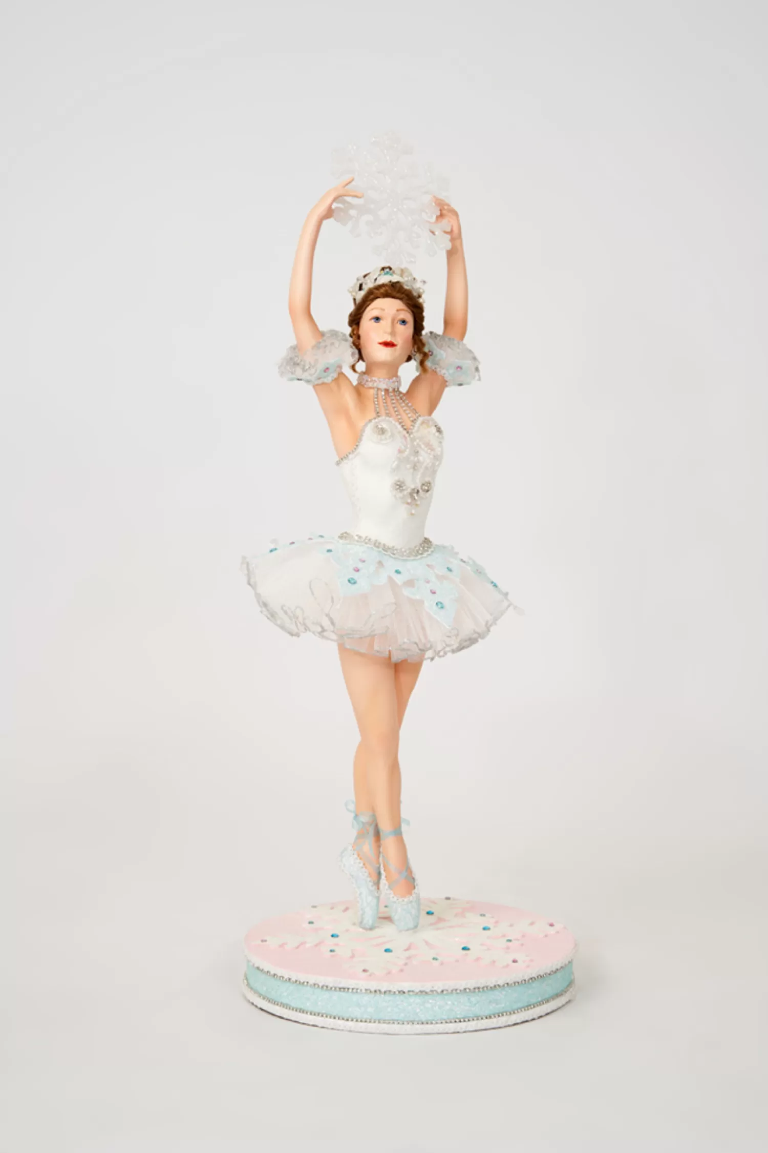 The Jolly Christmas Shop A Blushing Holiday | Candy Land | Katherine's Collection 24" Frost And Tenderness Frost Blue Christmas Ballerina Figure 28-228667
