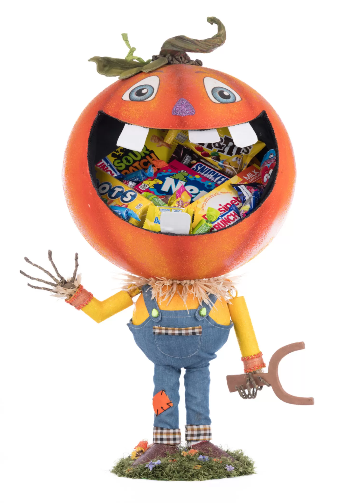 The Jolly Christmas Shop Katherine's Collection Halloween·Jacks And Cats | Halloween Candy Bowls | Katherine's Collection 25" Pumpkin Boy Candy Container Halloween Decoration 28-428190