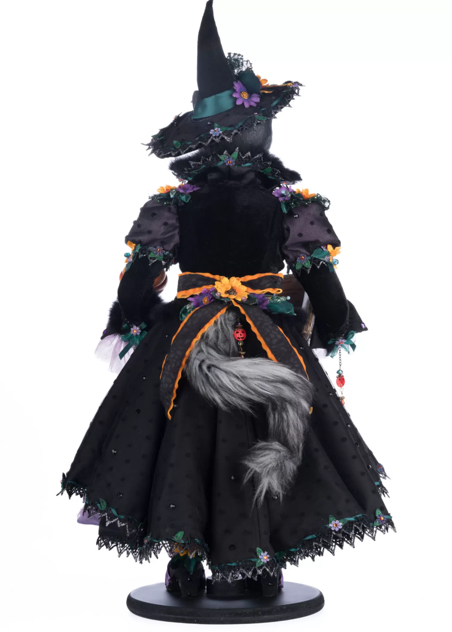 The Jolly Christmas Shop Katherine's Collection Halloween·Broomstick Acres | Katherine's Collection 25" Purr-L Blacktail Witch Cat Halloween Decoration 28-428185