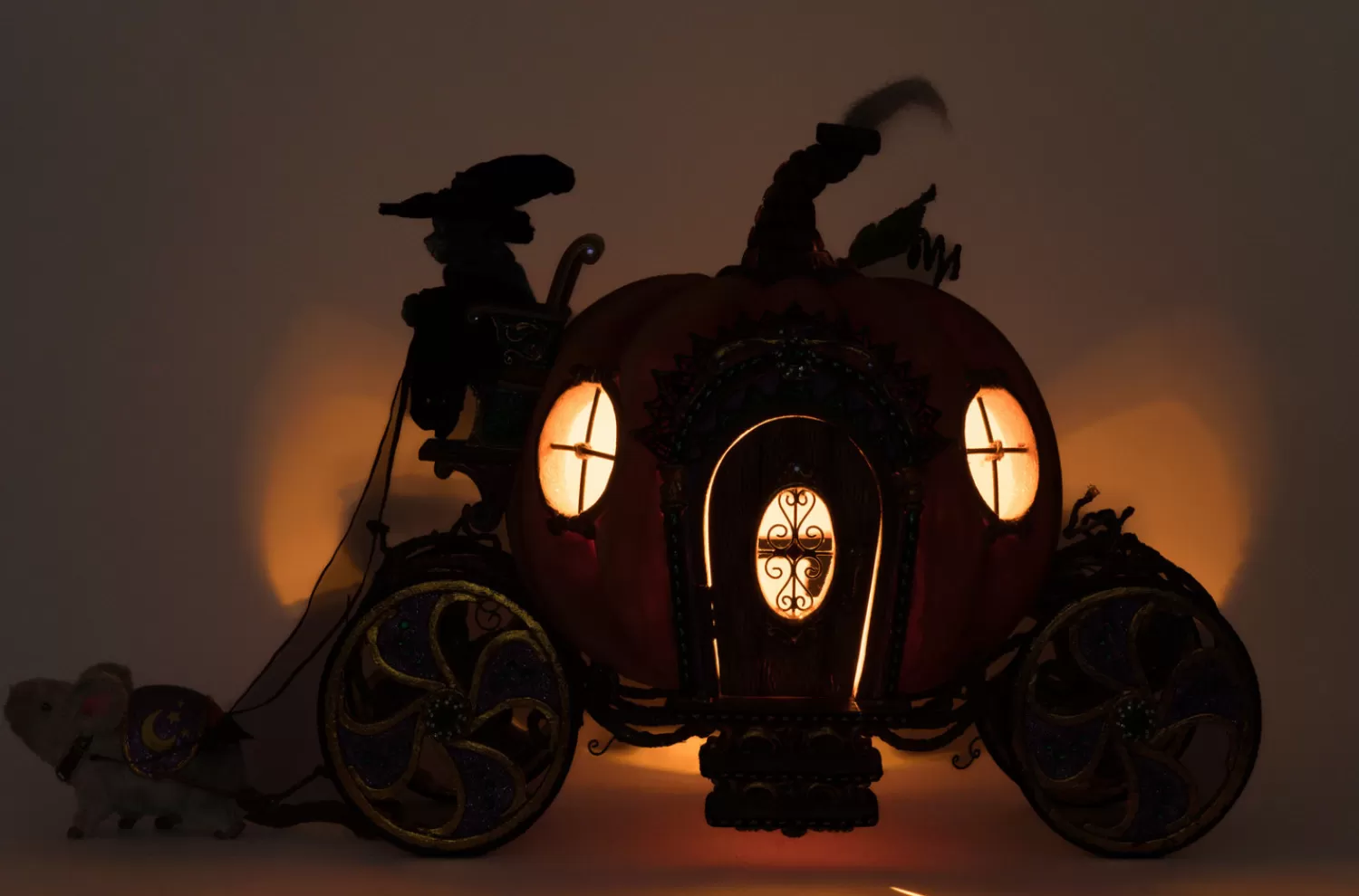 The Jolly Christmas Shop Katherine's Collection Halloween·Jacks And Cats | Katherine's Collection 27" Enchanted Pumpkin Carriage Halloween Home Decoration 28-428188