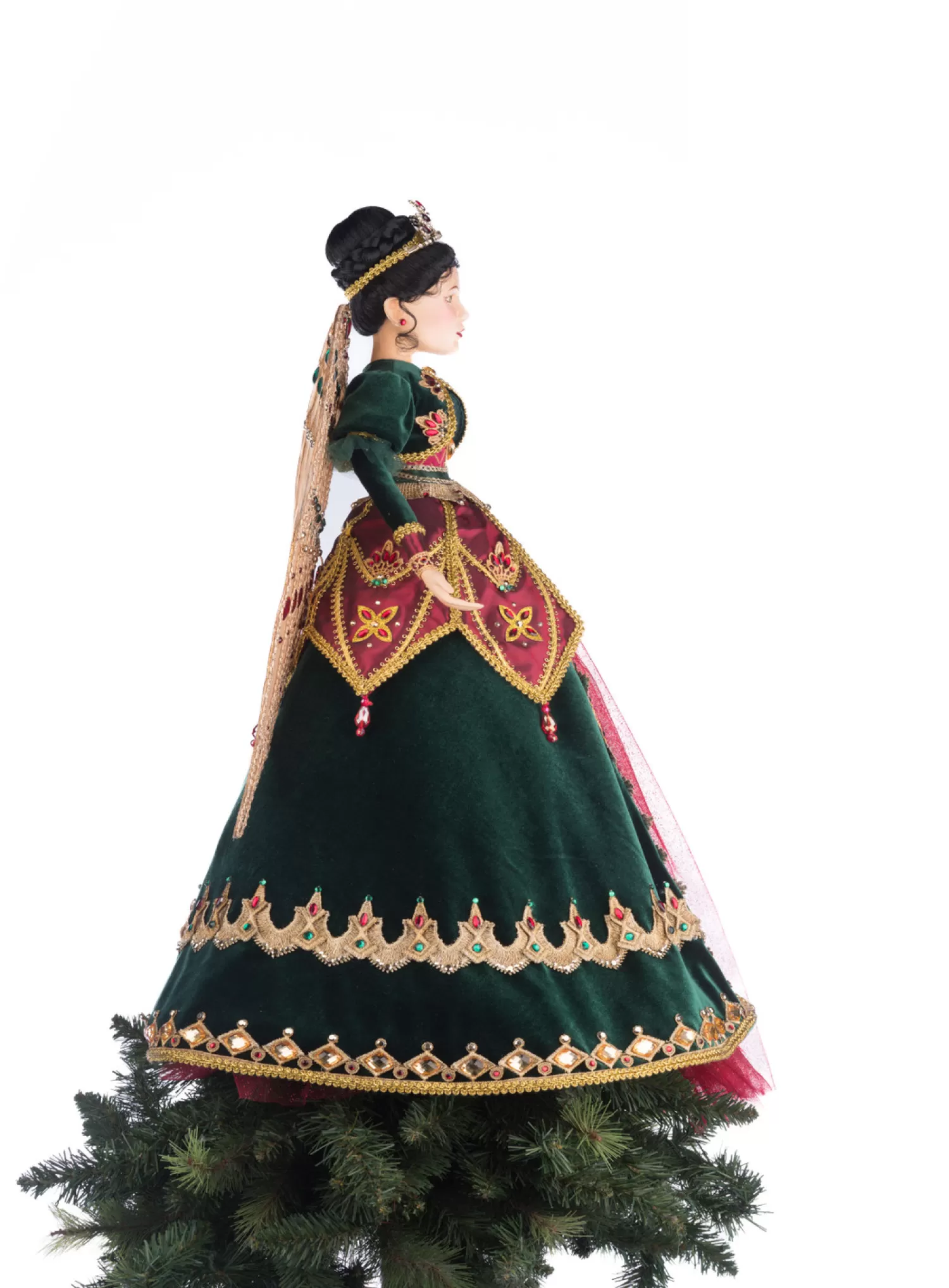 The Jolly Christmas Shop Tree Toppers | Katherine's Collection·Christmas Castle | Katherine's Collection 29" Belle Noelle Angel Christmas Tree Topper 28-428239