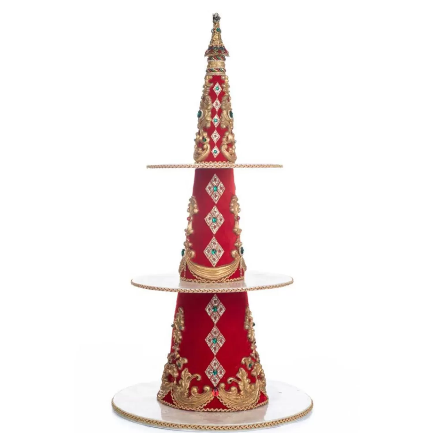 The Jolly Christmas Shop Elegant | Katherine's Collection·Christmas In The City | Katherine's Collection 31.5" Christmas In The City Tree Tiered Tray Server 28-328886