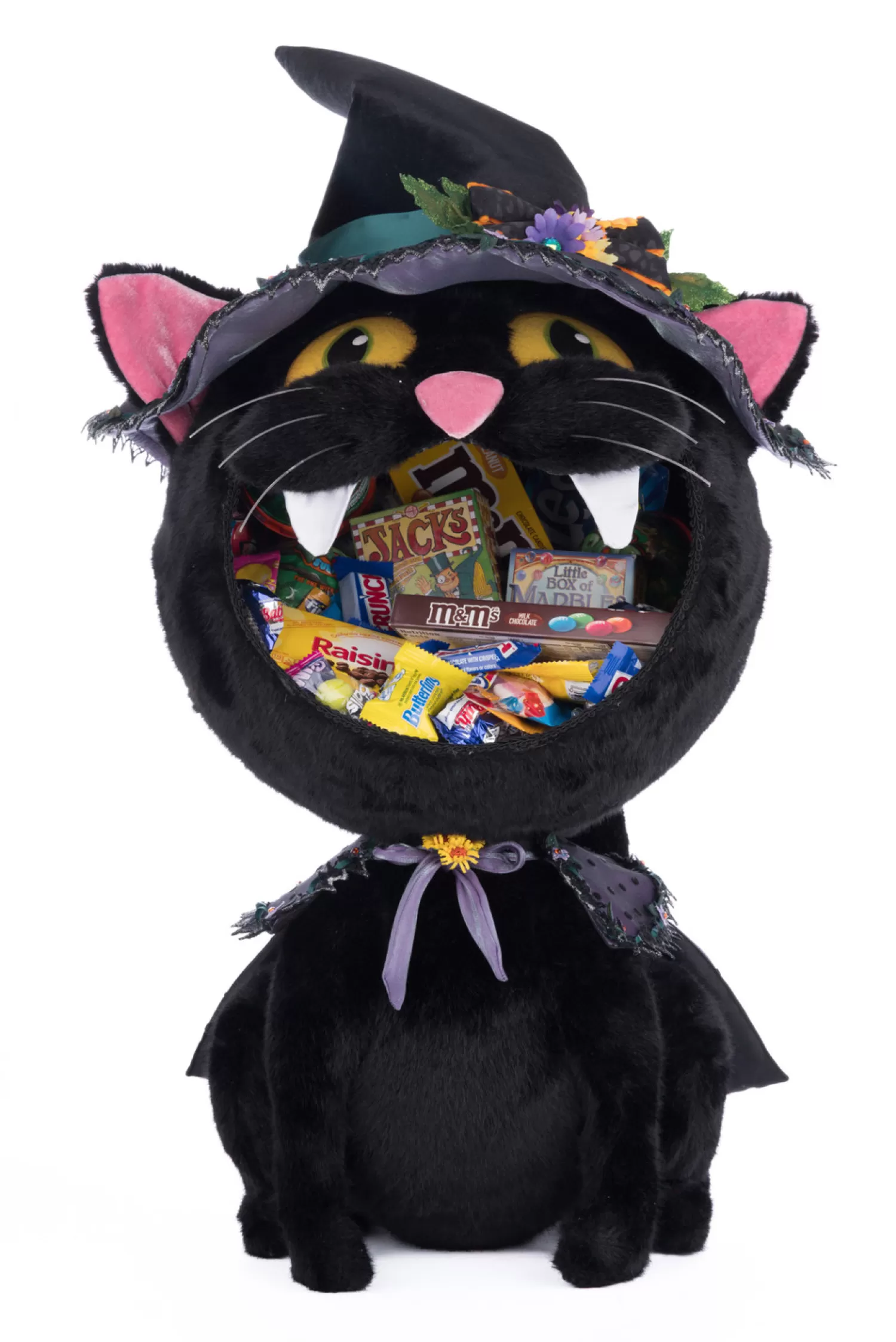 The Jolly Christmas Shop Katherine's Collection Halloween·Jacks And Cats | Halloween Candy Bowls | Katherine's Collection 32" Black Cat Candy Container Halloween Decor 28-428189
