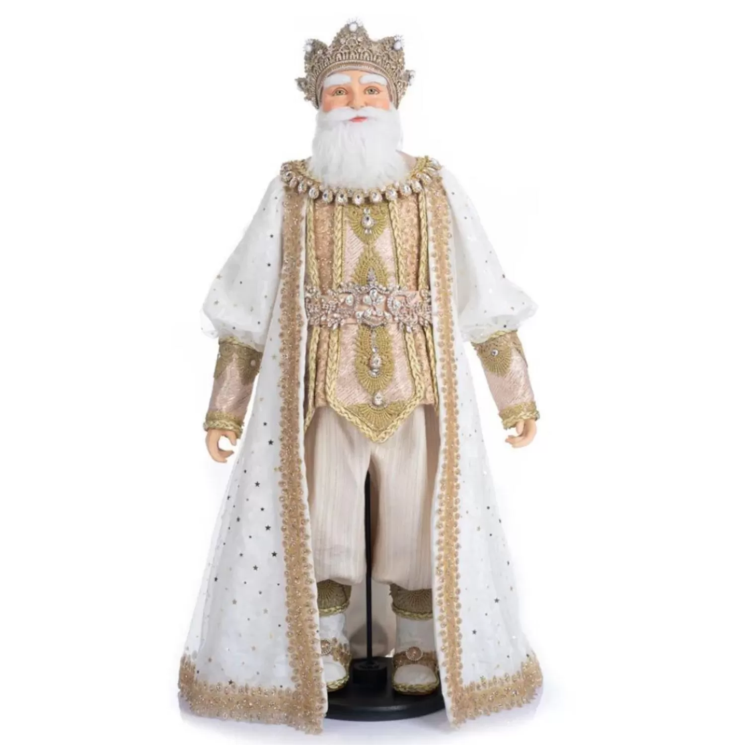 The Jolly Christmas Shop Bon Noel | Santa Christmas Decorations | Katherine's Collection 32" Starry Nights Father Celestial Claus Doll 28-328827