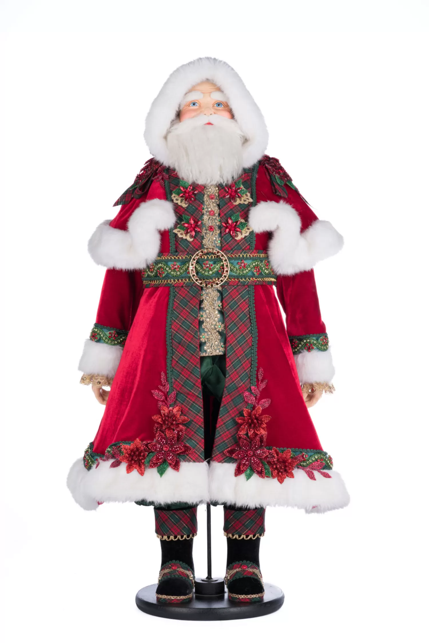 The Jolly Christmas Shop Christmas Traditions | Santa Christmas Decorations | Katherine's Collection 34" Christopher Magic Santa Christmas Doll 28-428311