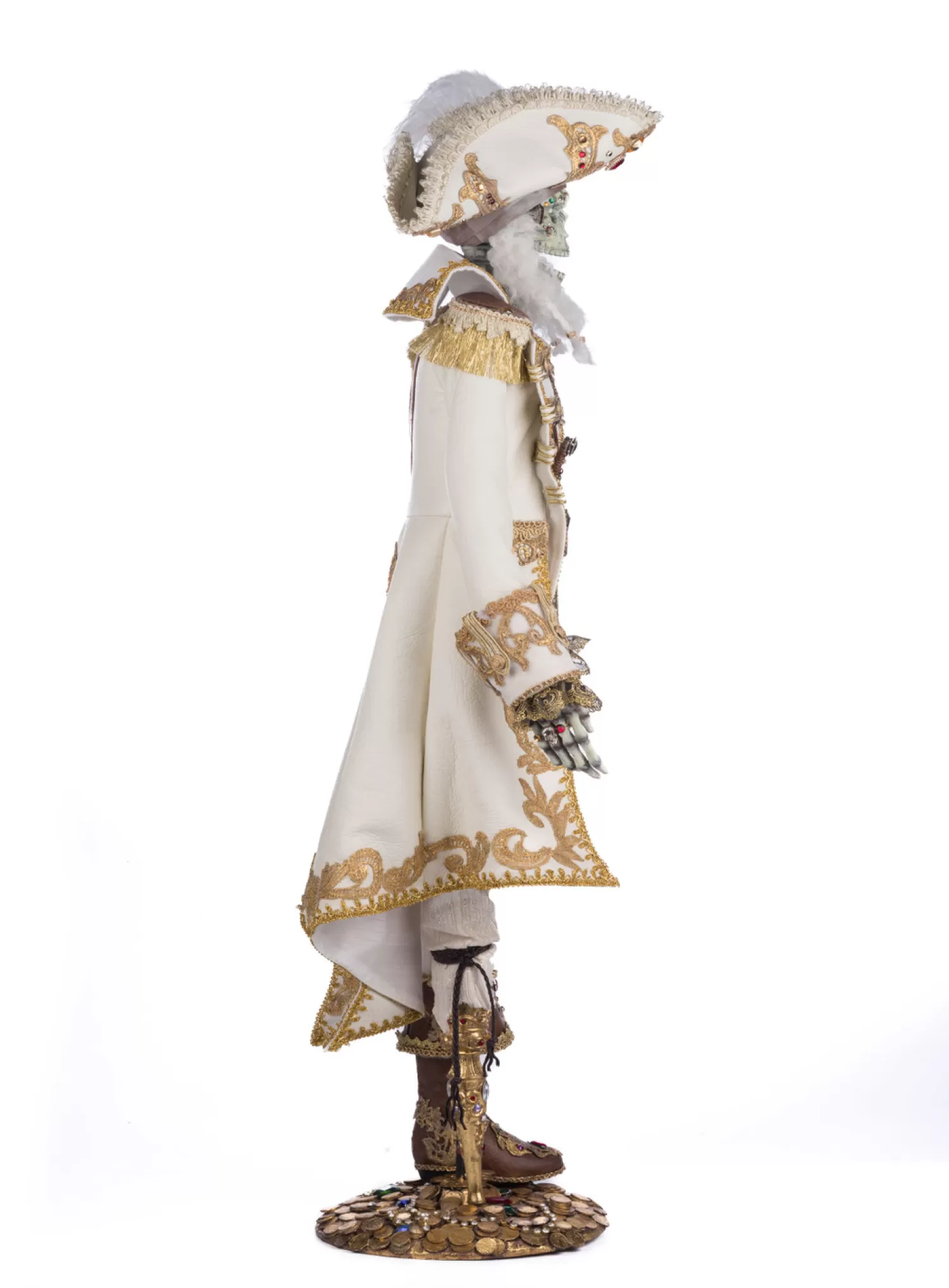 The Jolly Christmas Shop Katherine's Collection Halloween·Treacherous Treasure | Halloween Indoor Decorations | Katherine's Collection 38" Captain Skully Swashbuckler Pirate Halloween Doll 28-428206