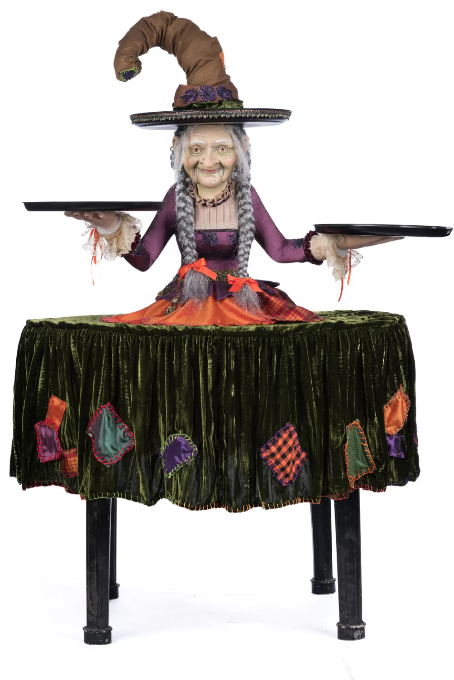 The Jolly Christmas Shop Katherine's Collection Halloween·Broomstick Acres | Katherine's Collection 40" Gertrude Grimoir Witch Cupcake Server Halloween Decoration 28-428403