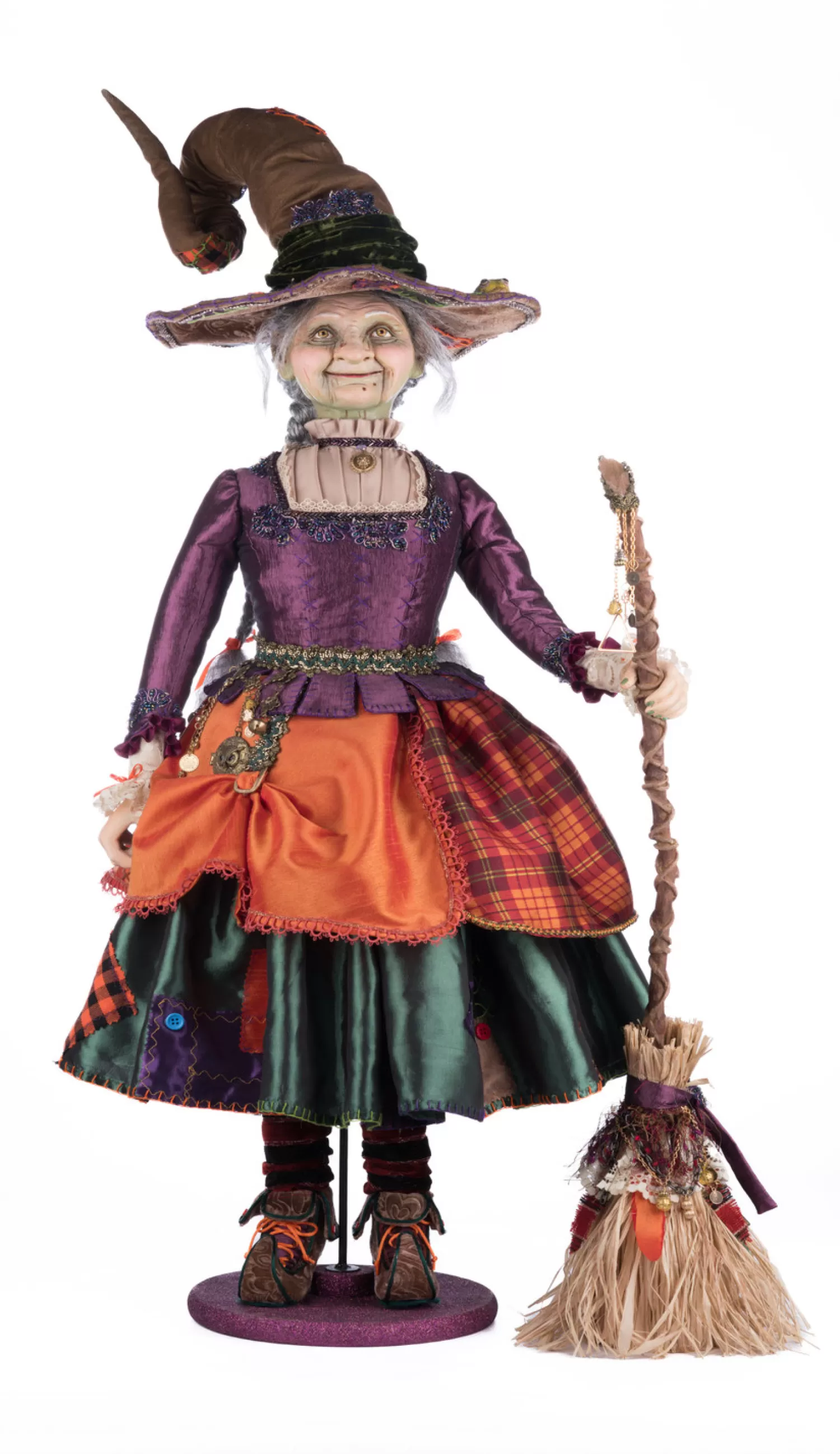 The Jolly Christmas Shop Katherine's Collection Halloween·Broomstick Acres | Katherine's Collection 40" Gertrude Grimoir Witch Doll Halloween Decoration 28-428159