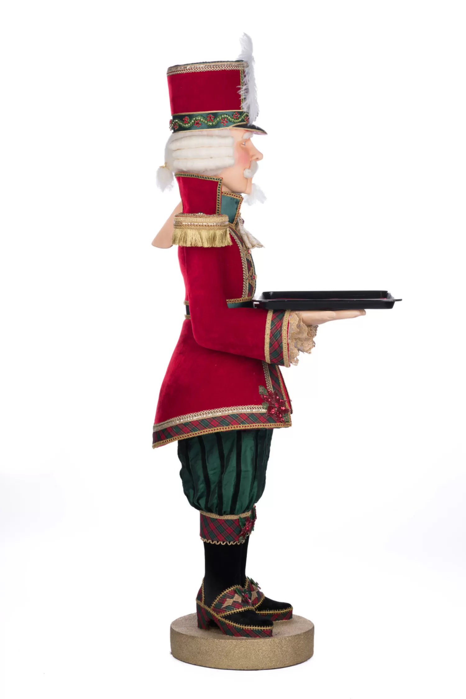 The Jolly Christmas Shop Christmas Traditions | Traditional Christmas Decorations | Katherine's Collection 47.5" Serving Magic Red And Green Nutcracker Christmas Decoration 28-428589